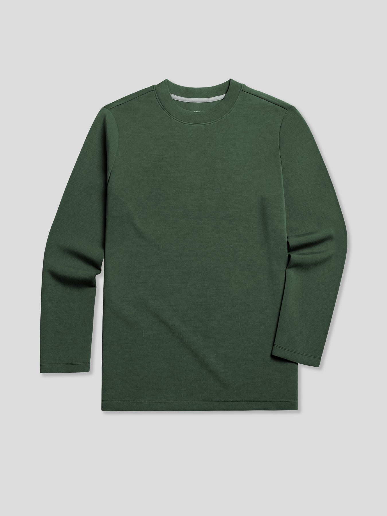 Modal Blend Elbow Patch Long Sleeve Tee:Slim Fit