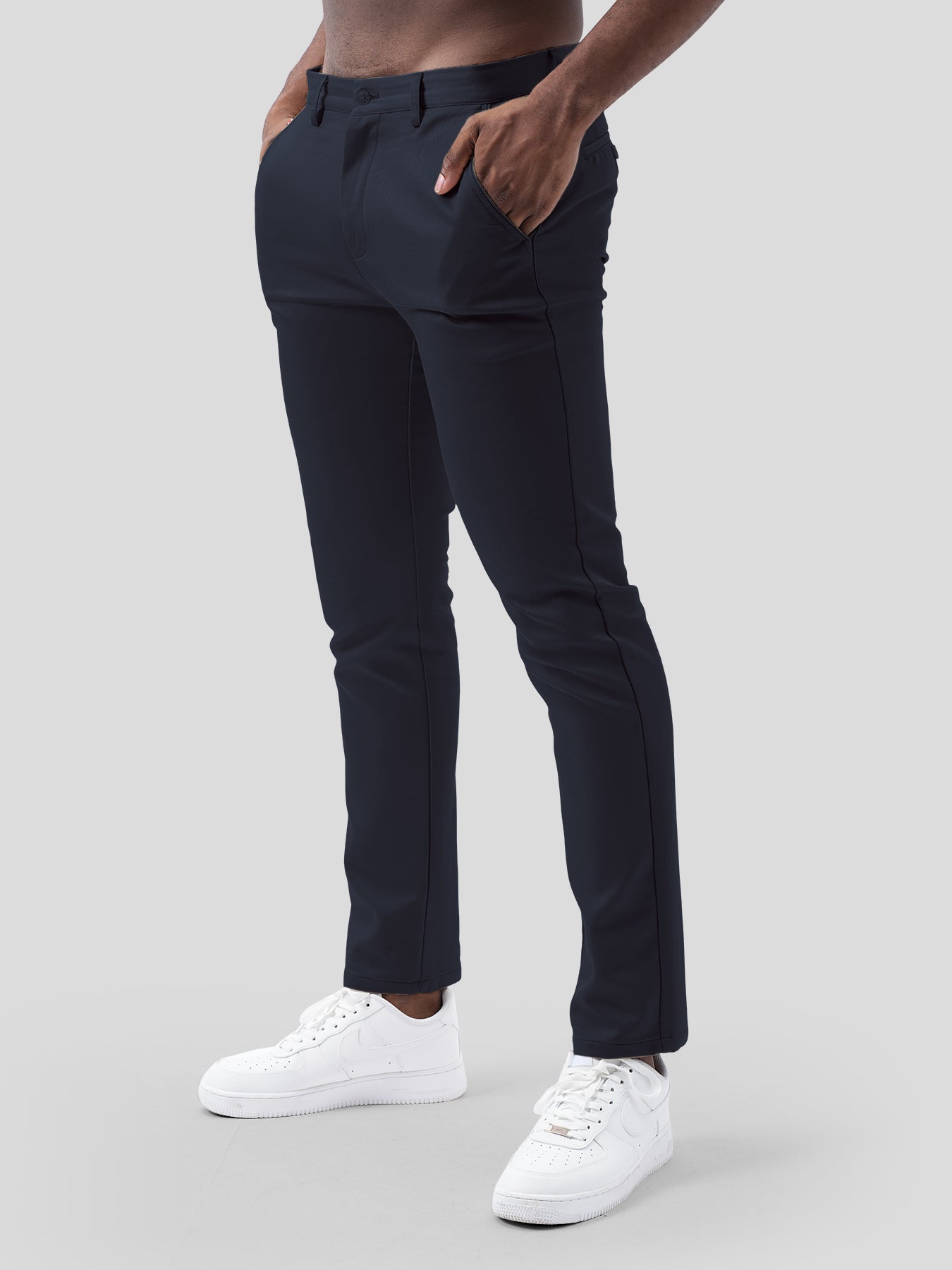 Cotton Sateen Chino Pants Stretch Work Travel