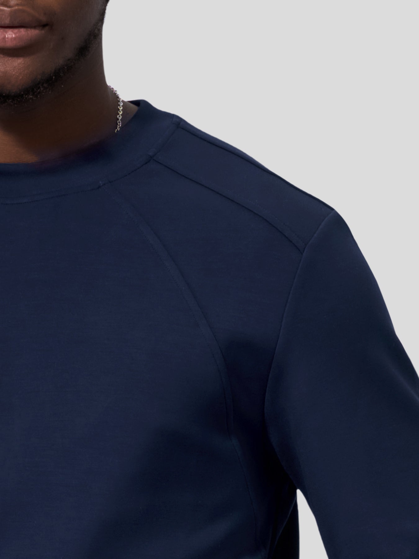 Modal Blend Fall Panel Sweatshirt Wrinkle Resistant Daily Wear