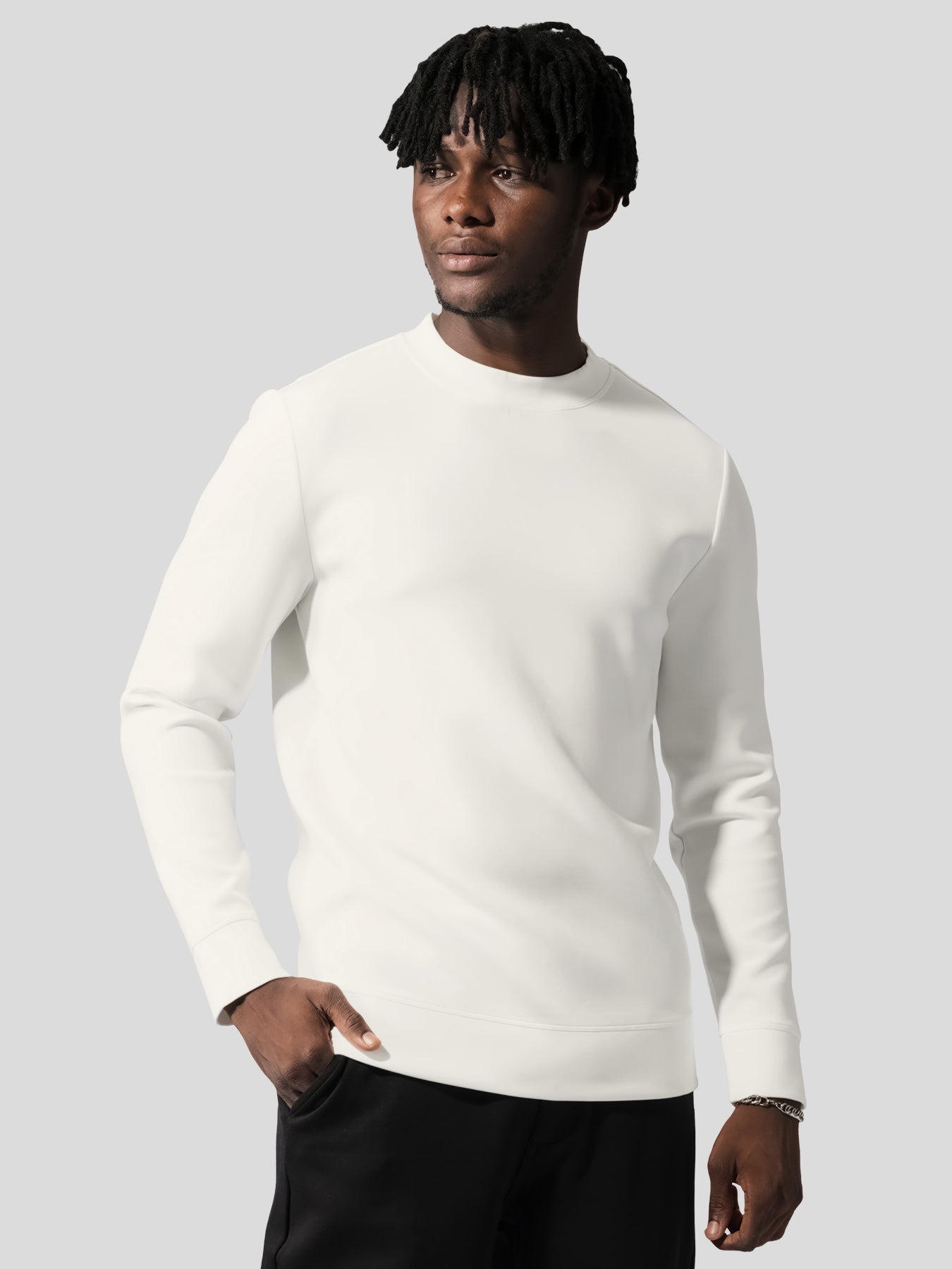 Modal Blend Crew Neck Sweatshirt