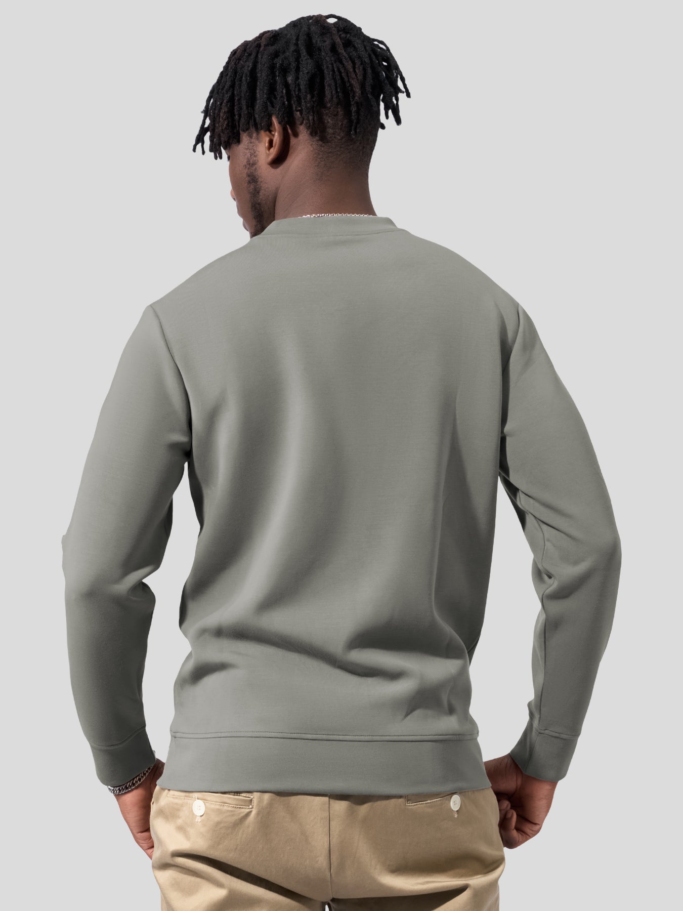 Modal Blend Fall Panel Sweatshirt Wrinkle Resistant Daily Wear