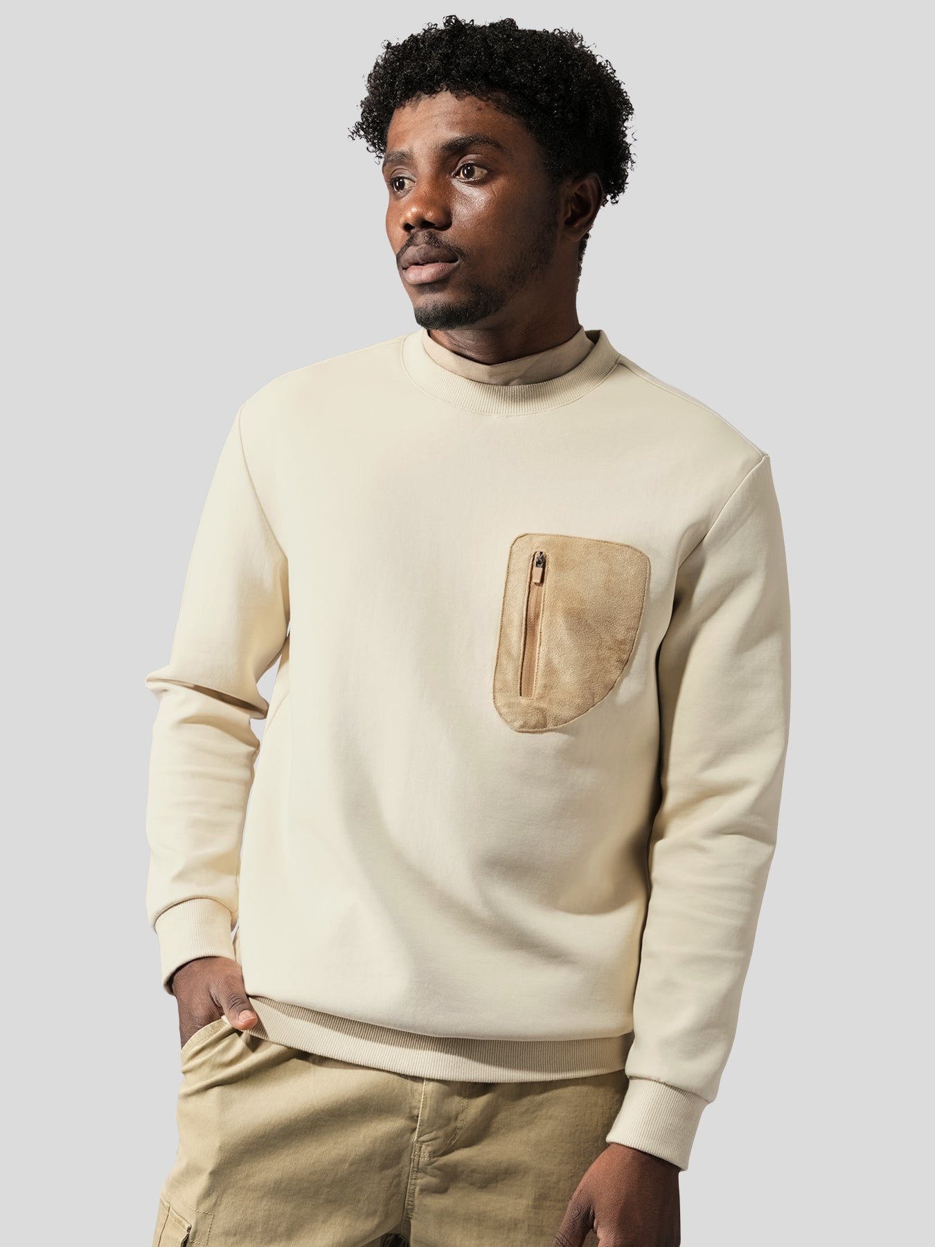 CozySpacer Utility Pocket Sweatshirt