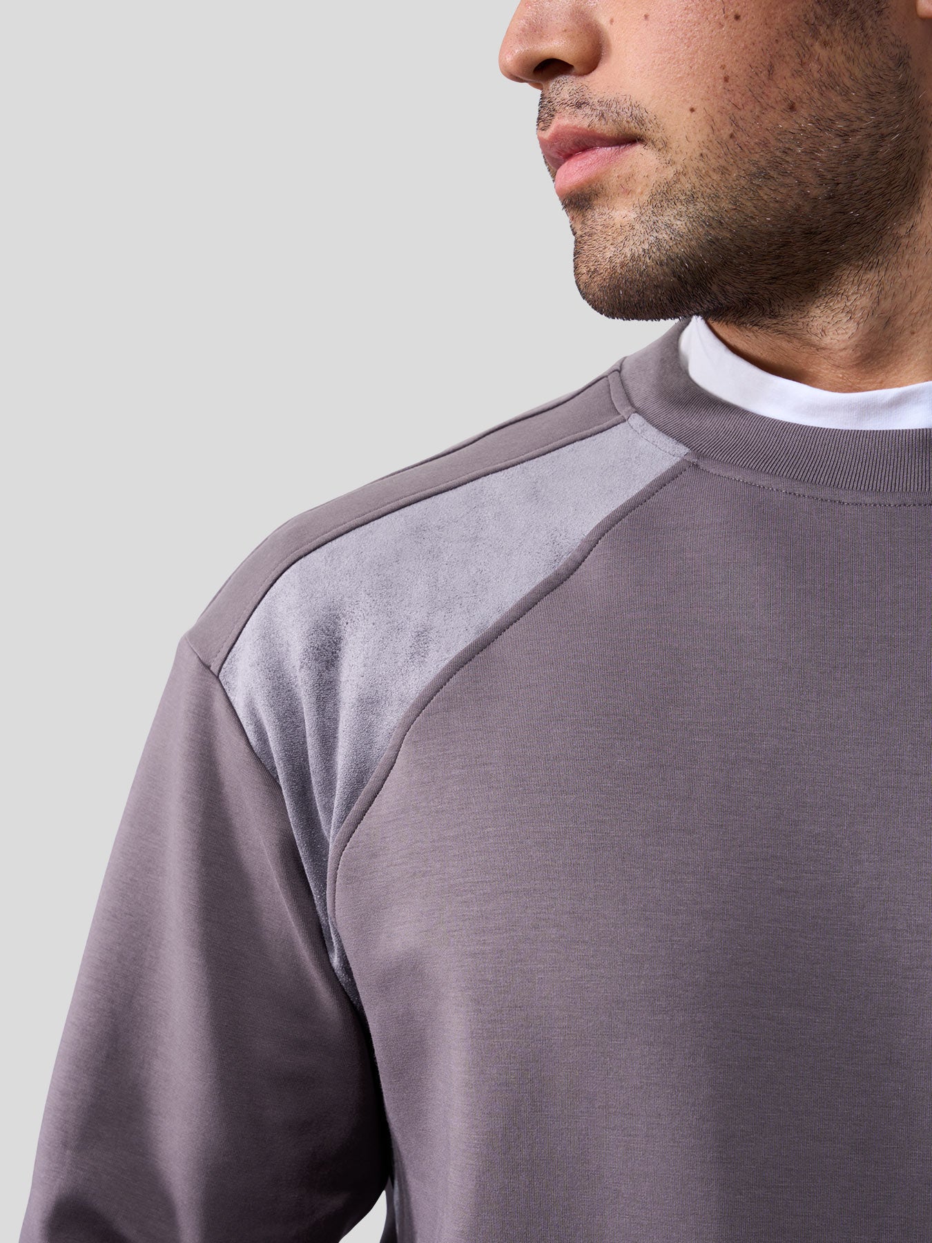 Cozyspacer Suedepatch Sweatshirt And Wide Leg Pants Set