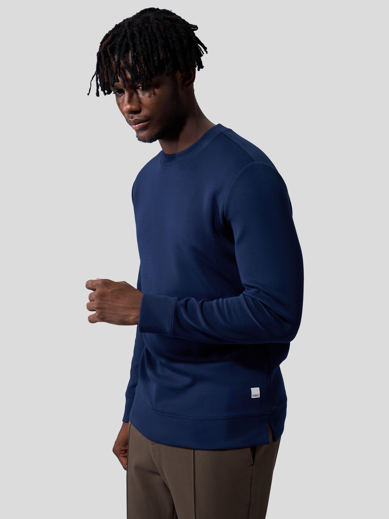 Modal Blend Crew Neck Sweatshirt