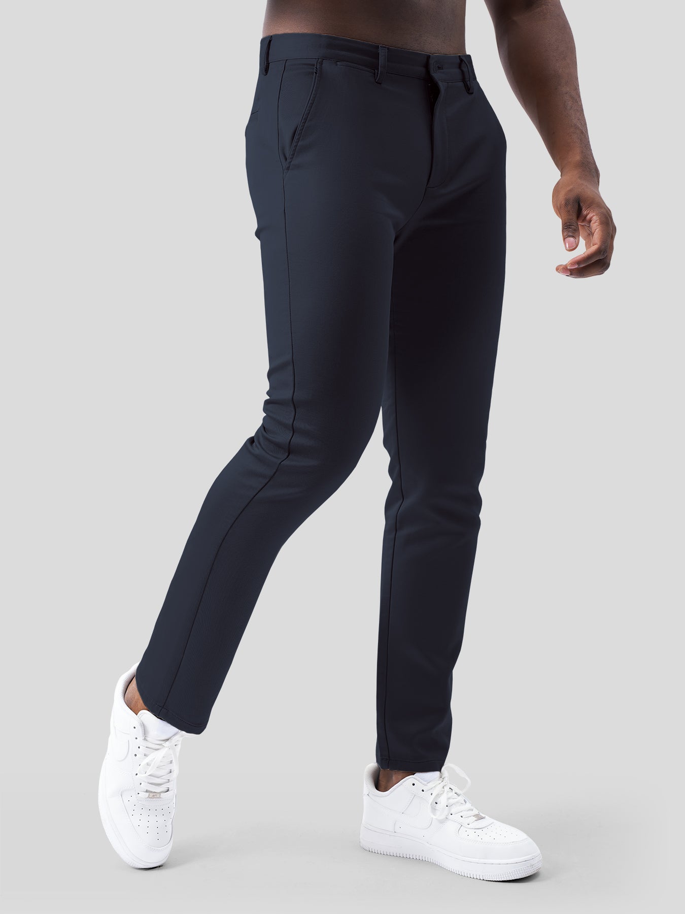 Cotton Sateen Chino Pants Stretch Work Travel