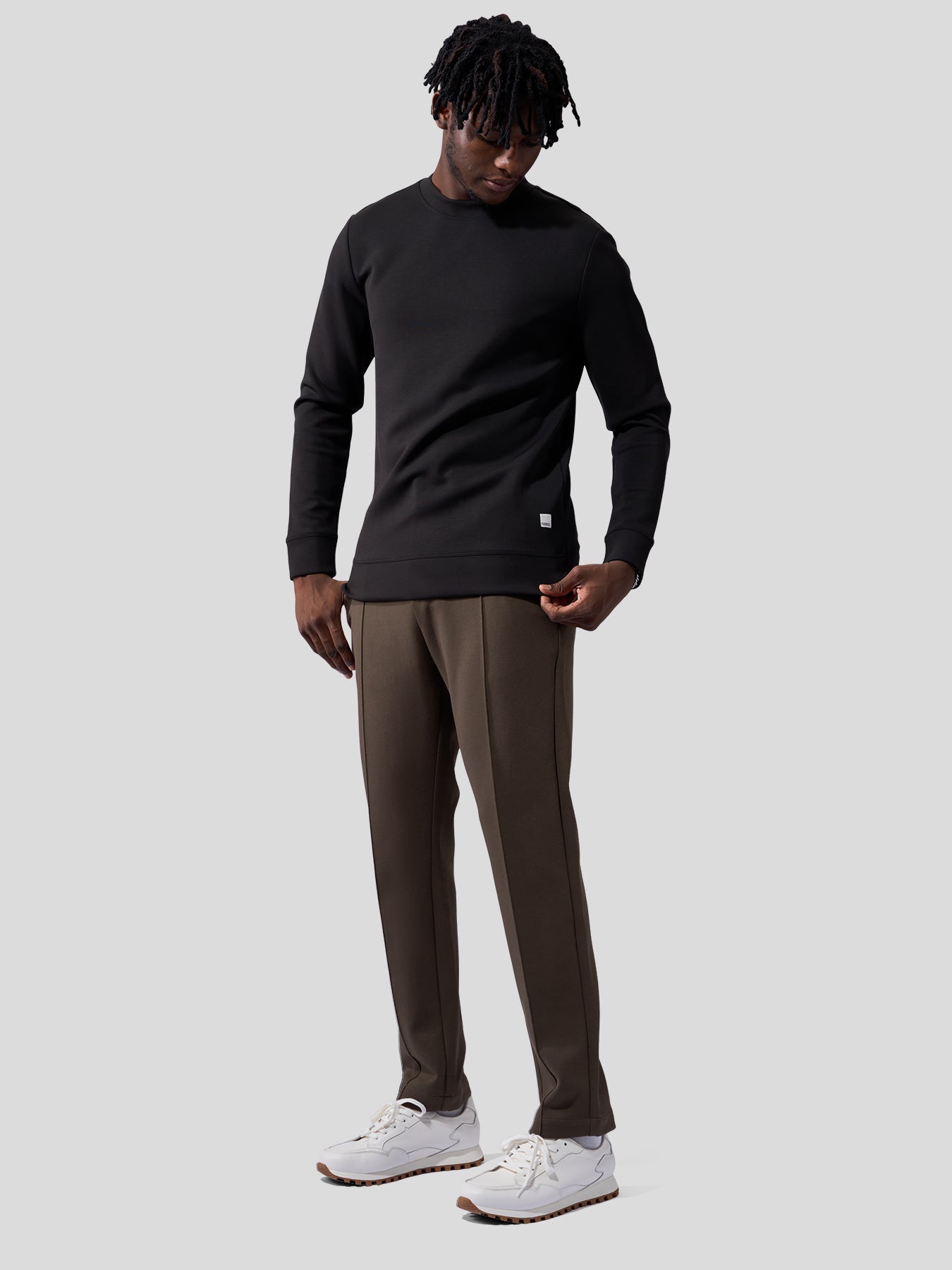 Modal Blend Crew Neck Sweatshirt