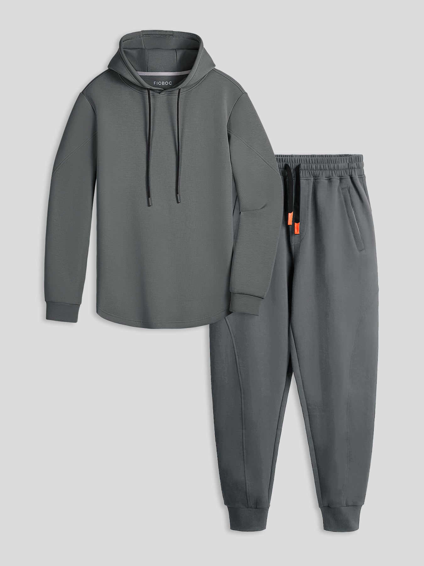 Cozyspacer Curve Hem Hoodie And Jogger Set