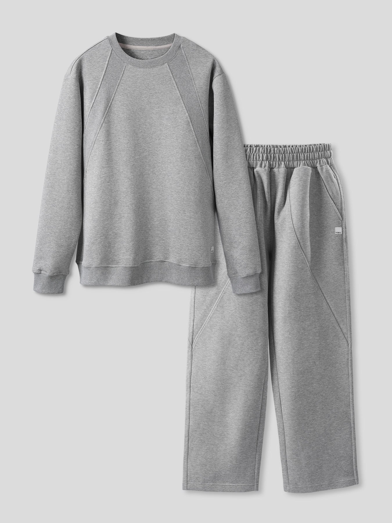 Weekend Performance Sweatshirt And Wide Leg Pants Set