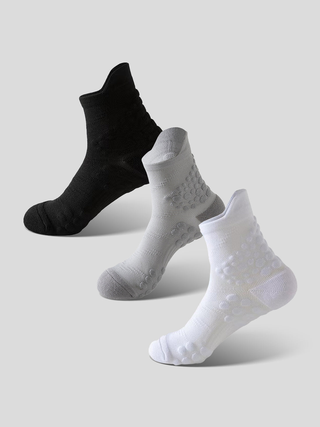 Multicolor Performance Competitive Running Socks 3-Pack |
