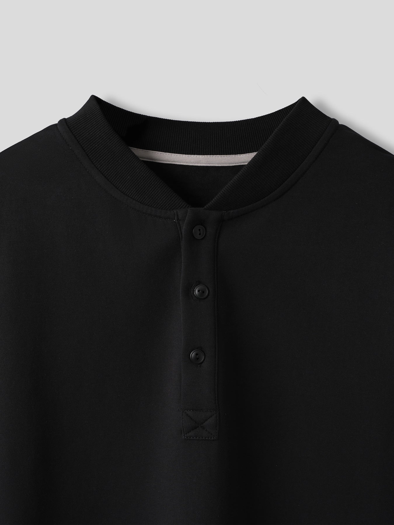 CozySpacer SuedePatch Button Sweatshirt