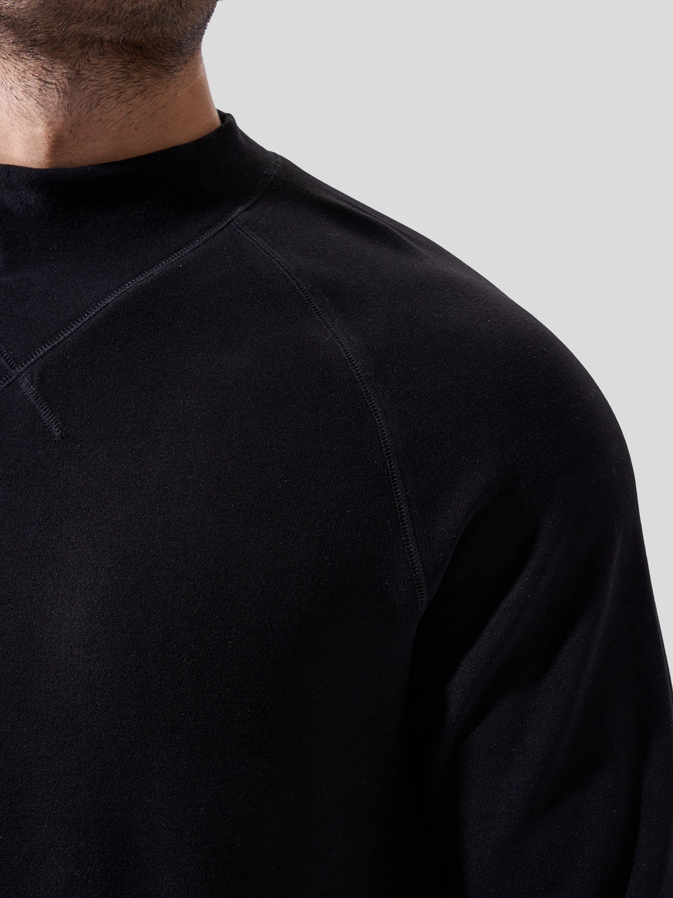 Thermo Fleece Mock Neck Sweatshirt