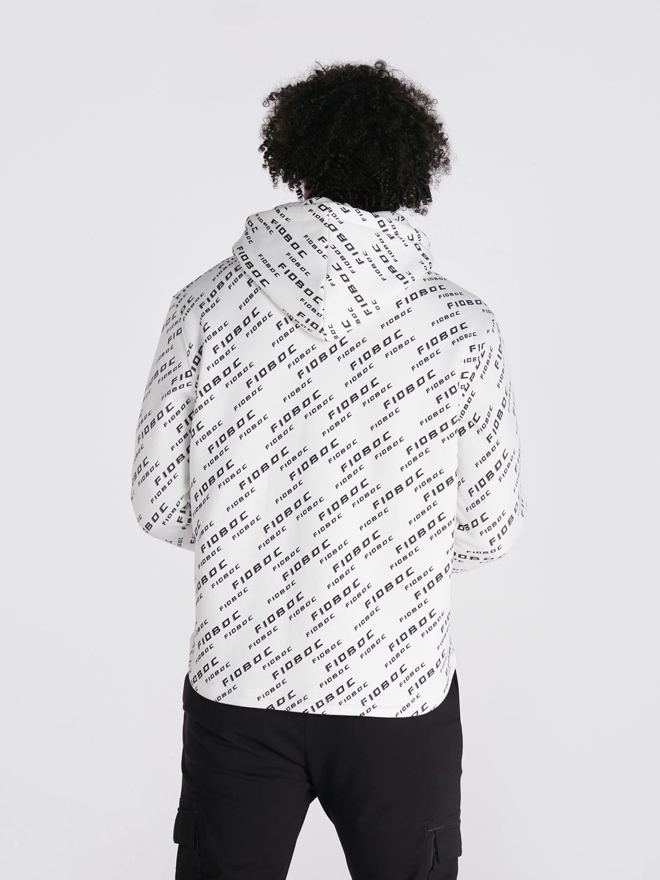 All-Over Logo Printed Hoodie