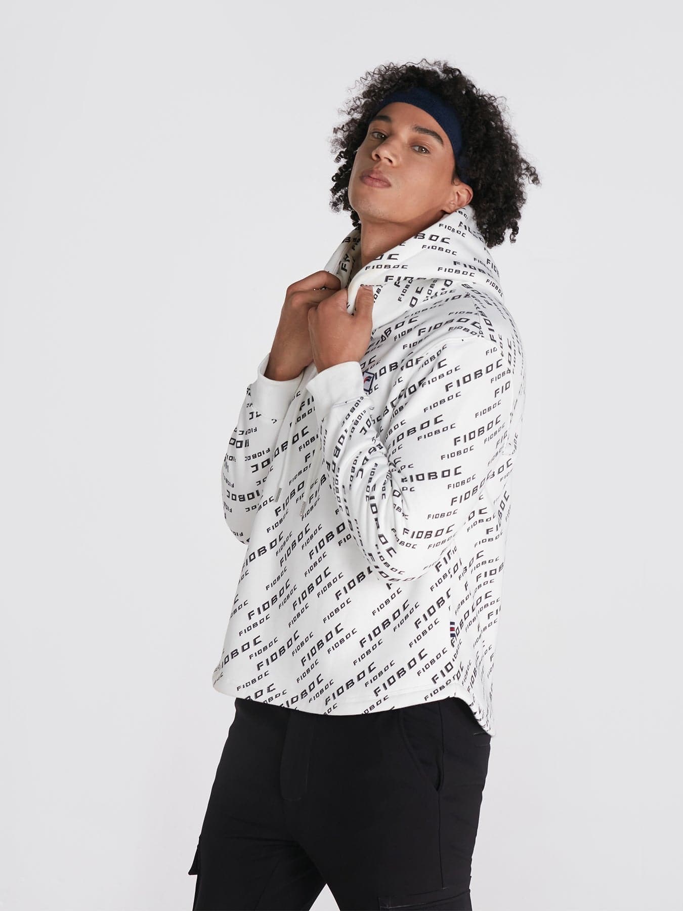 All-Over Logo Printed Hoodie