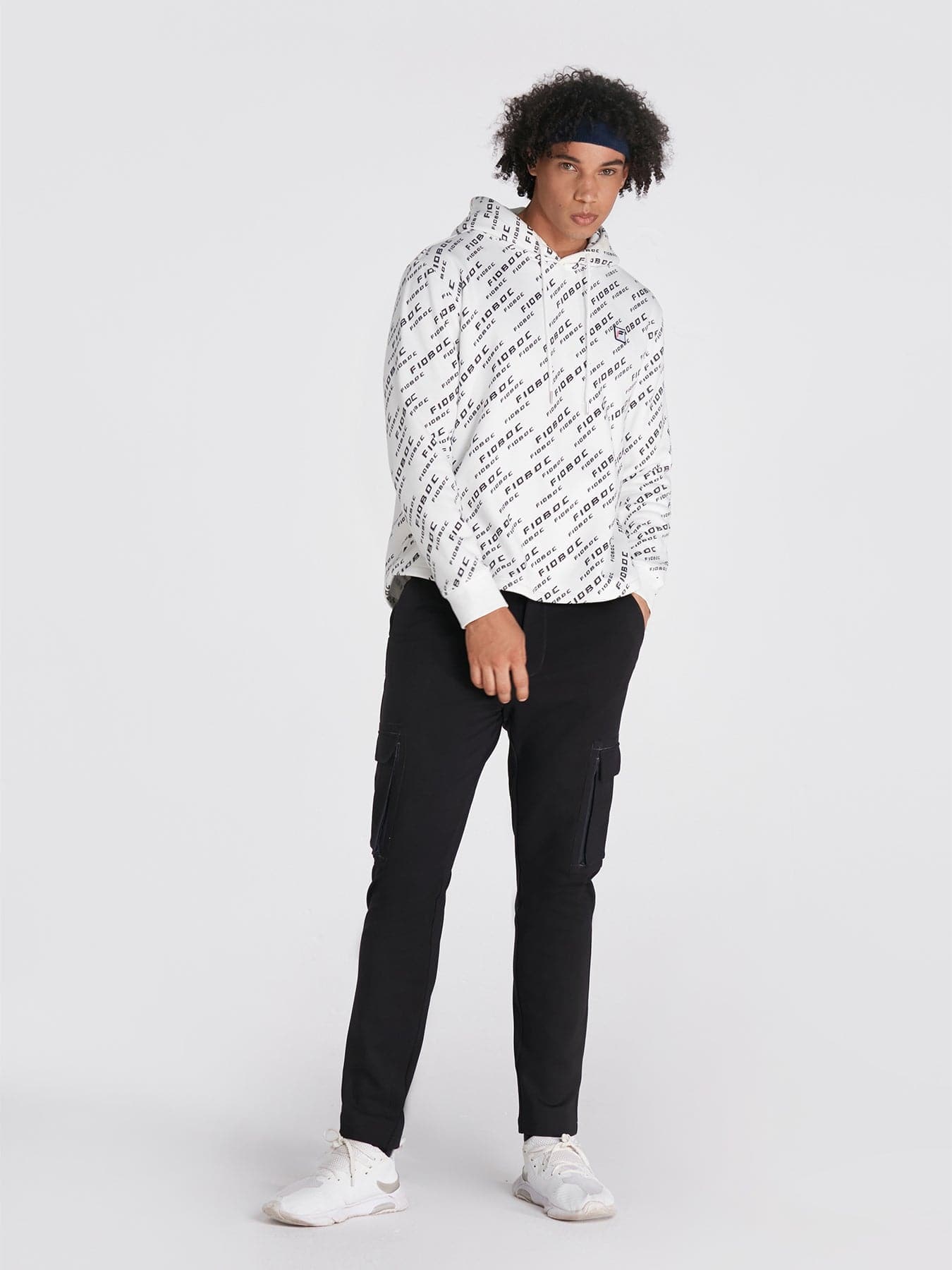 All-Over Logo Printed Hoodie
