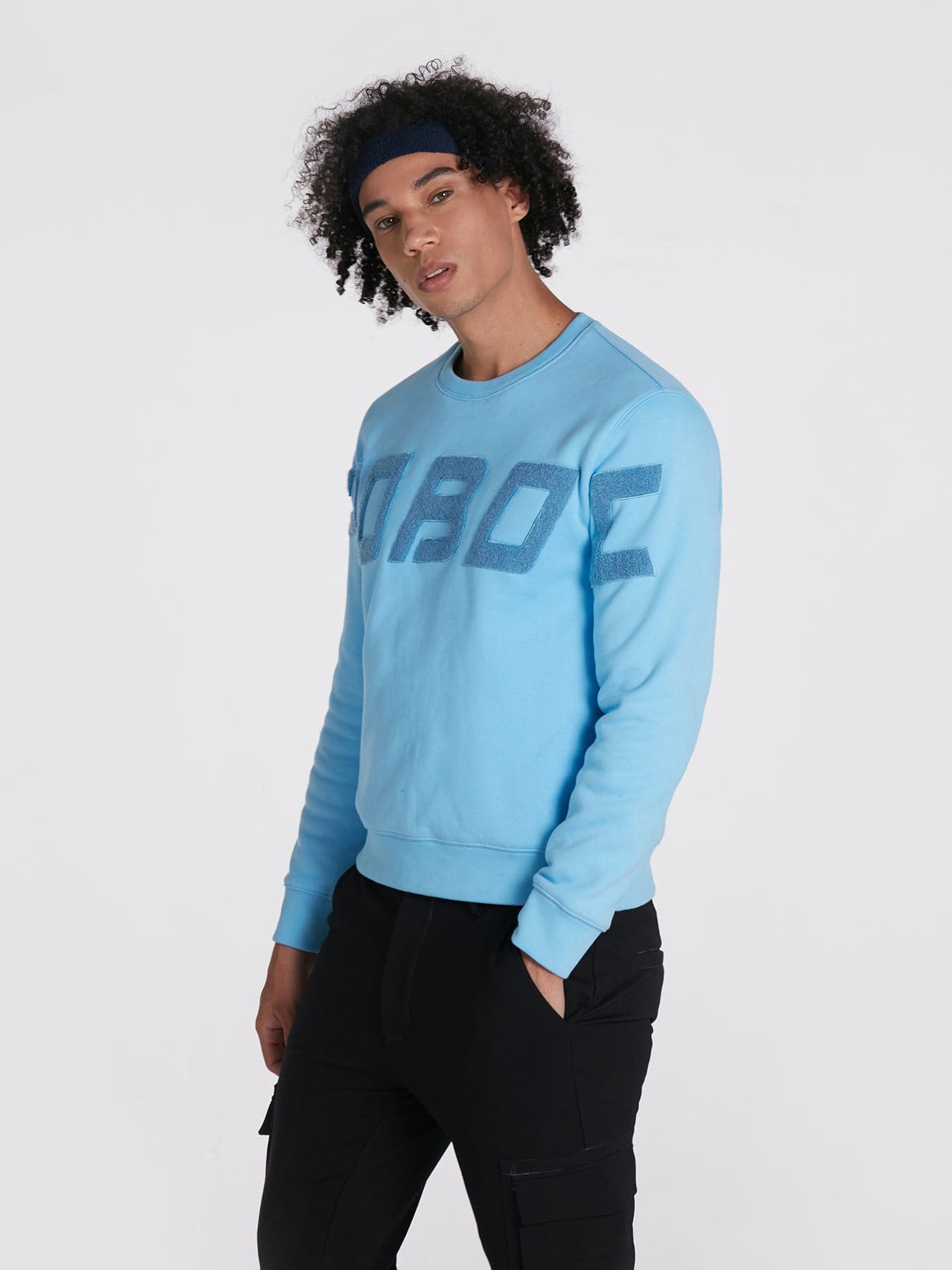 Sky Blue Pullover Sweatshirt