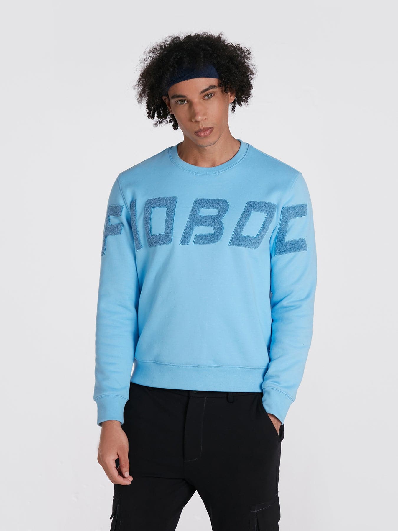 Sky Blue Pullover Sweatshirt