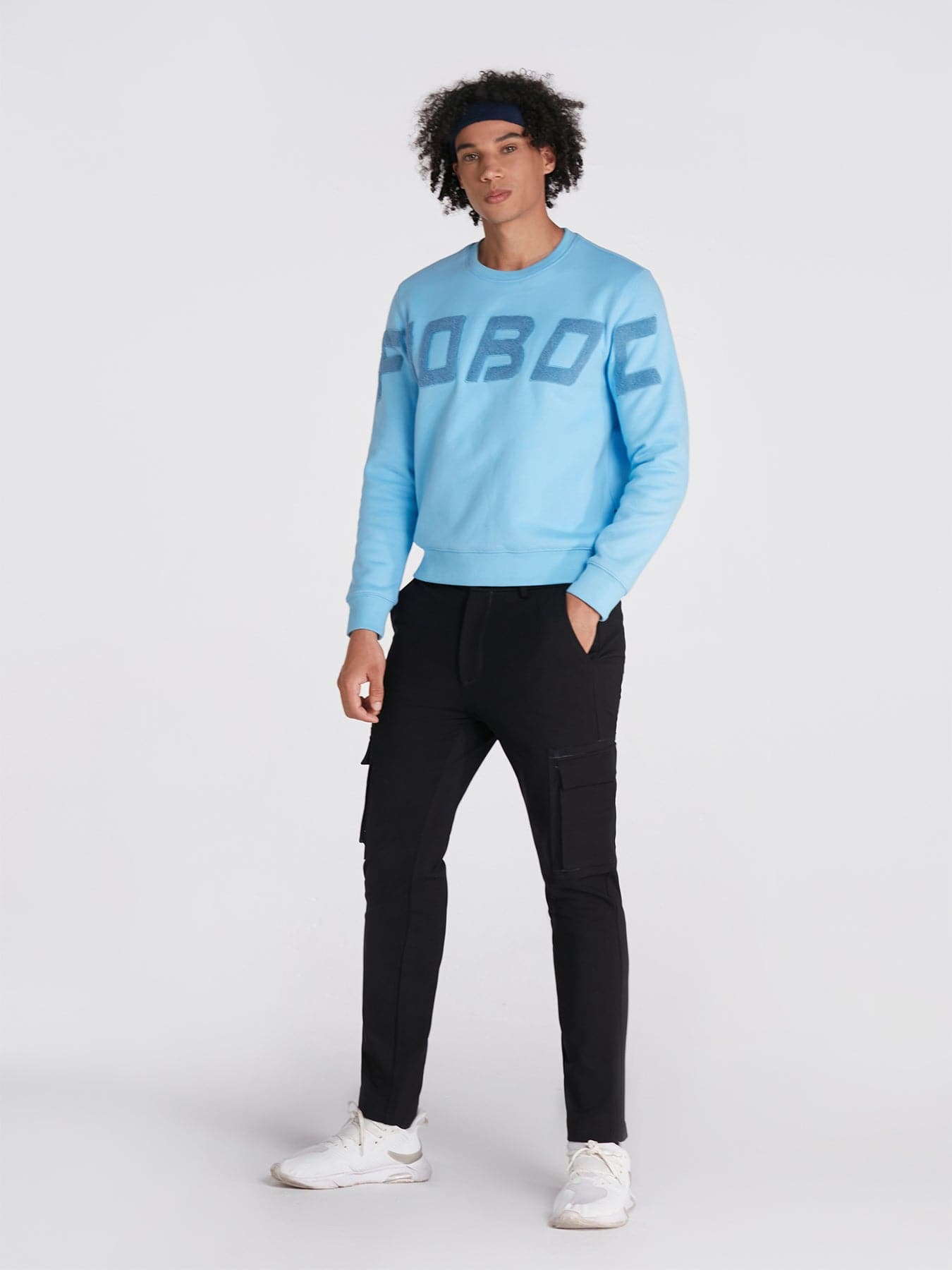Sky Blue Pullover Sweatshirt