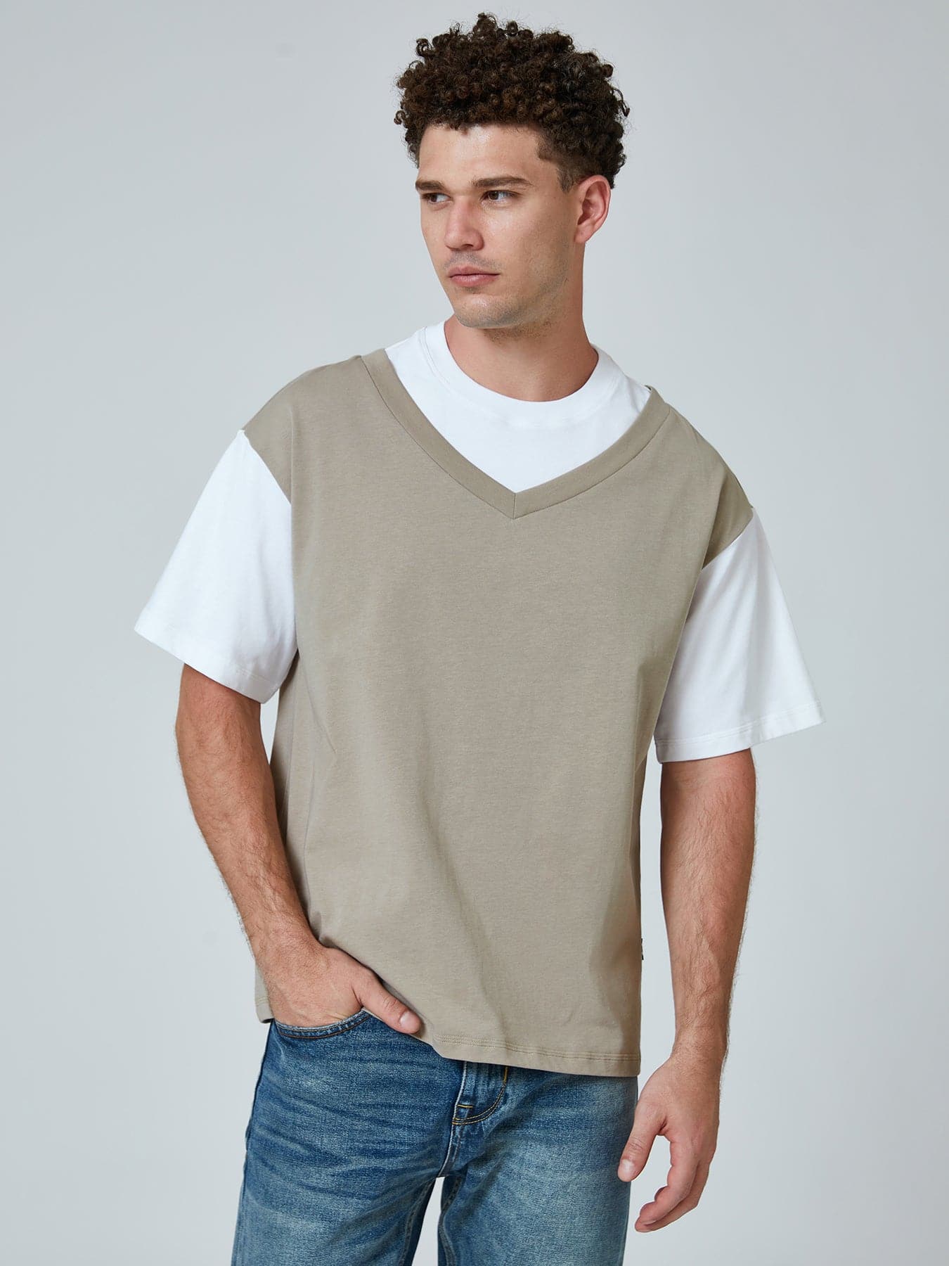 Double Layered Oversized Tee