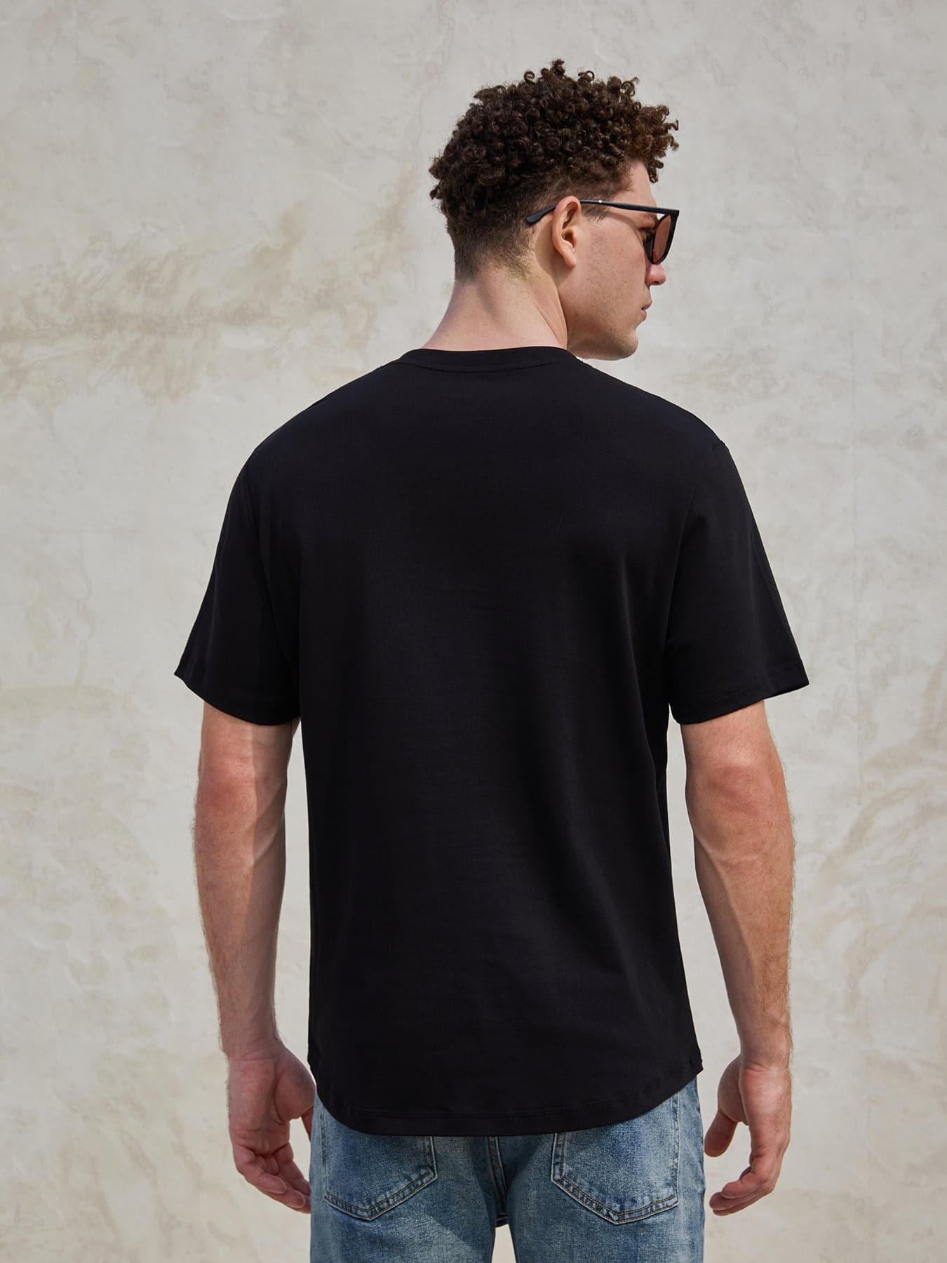 CloudWear Henley Curve-Hem Tee