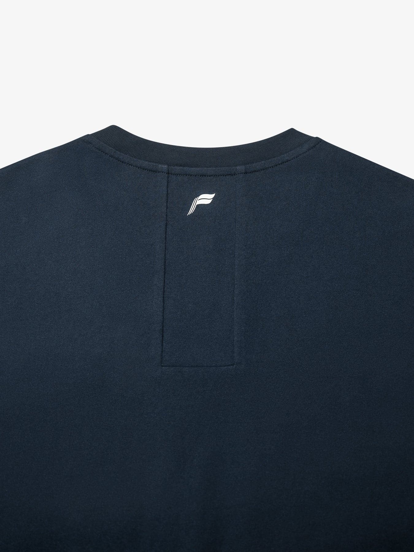Ribbed V-neck Oversized Tee
