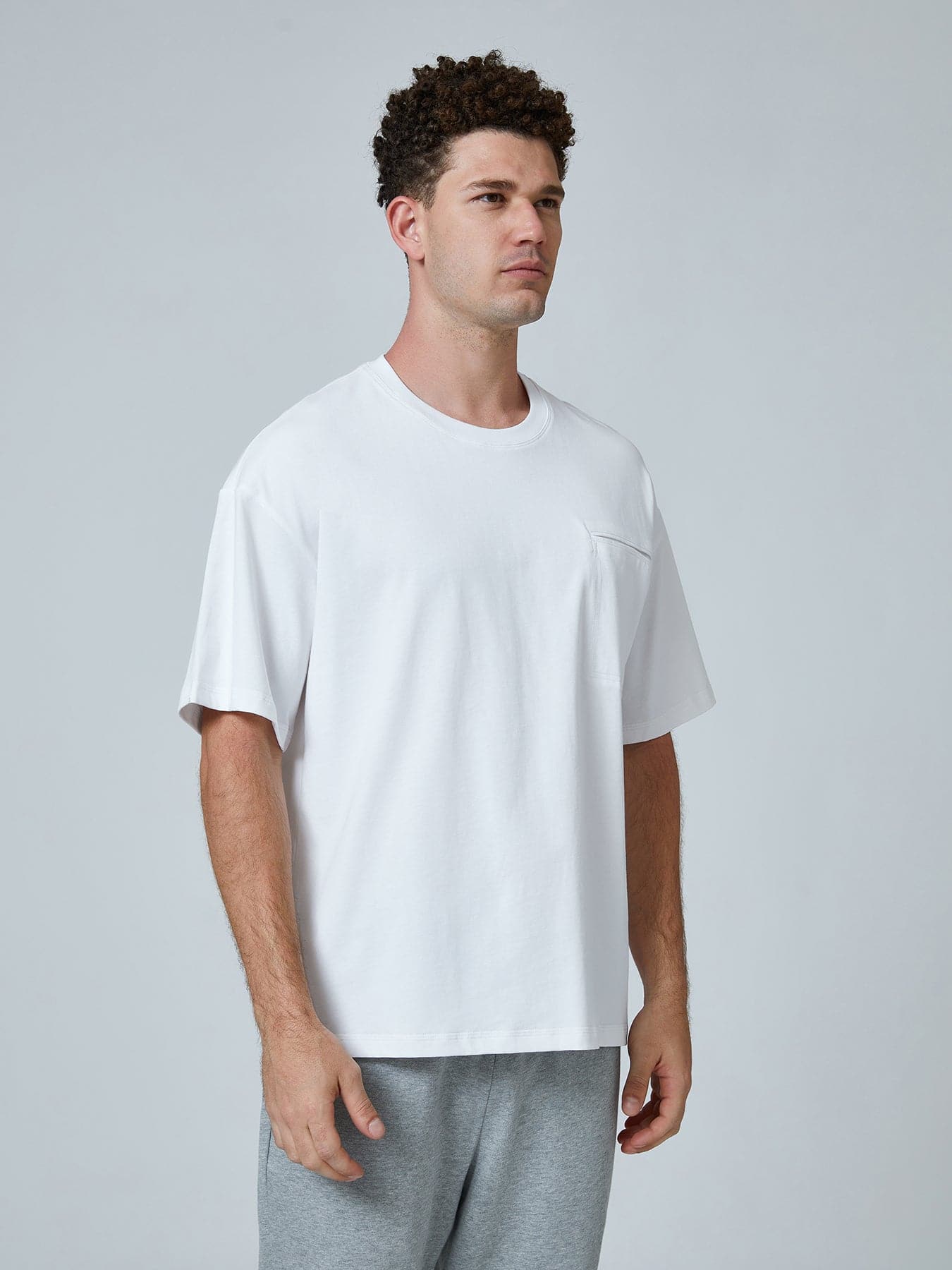Oversized Tee With Chest Pocket