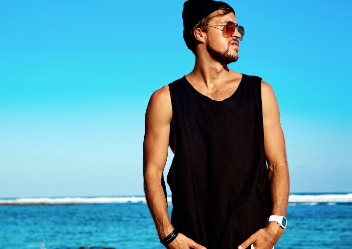 In the world of fashion, the "black tank top," a seemingly simple but powerful black tank top for men!