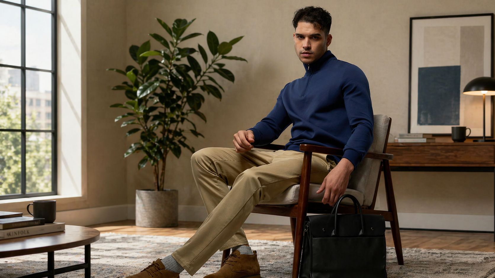 how to style men's chinos