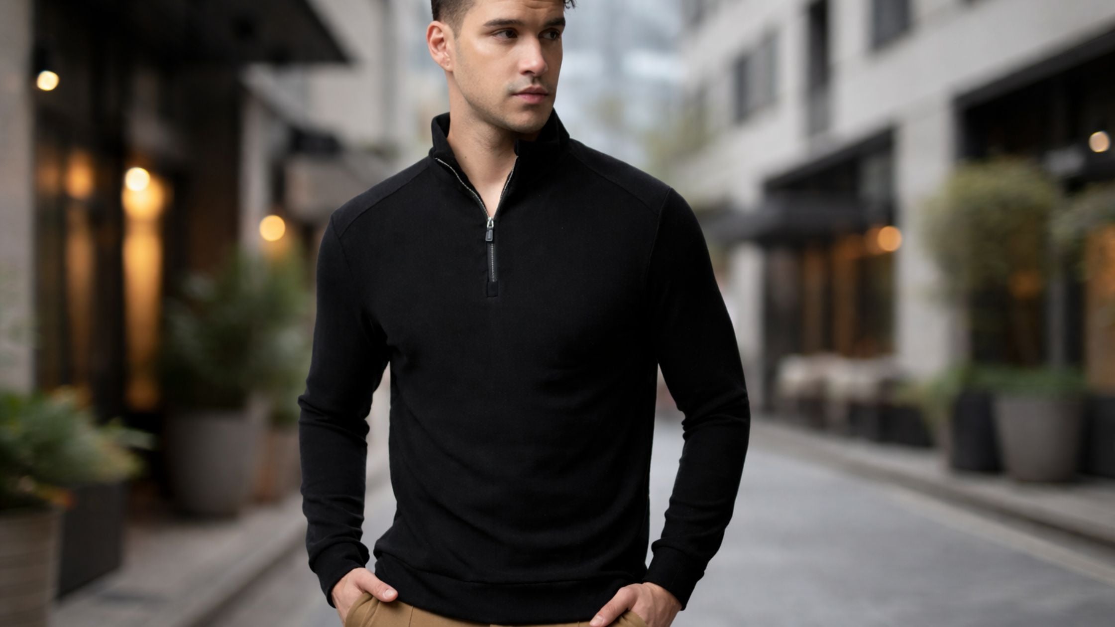 Mock Neck Sweatshirt