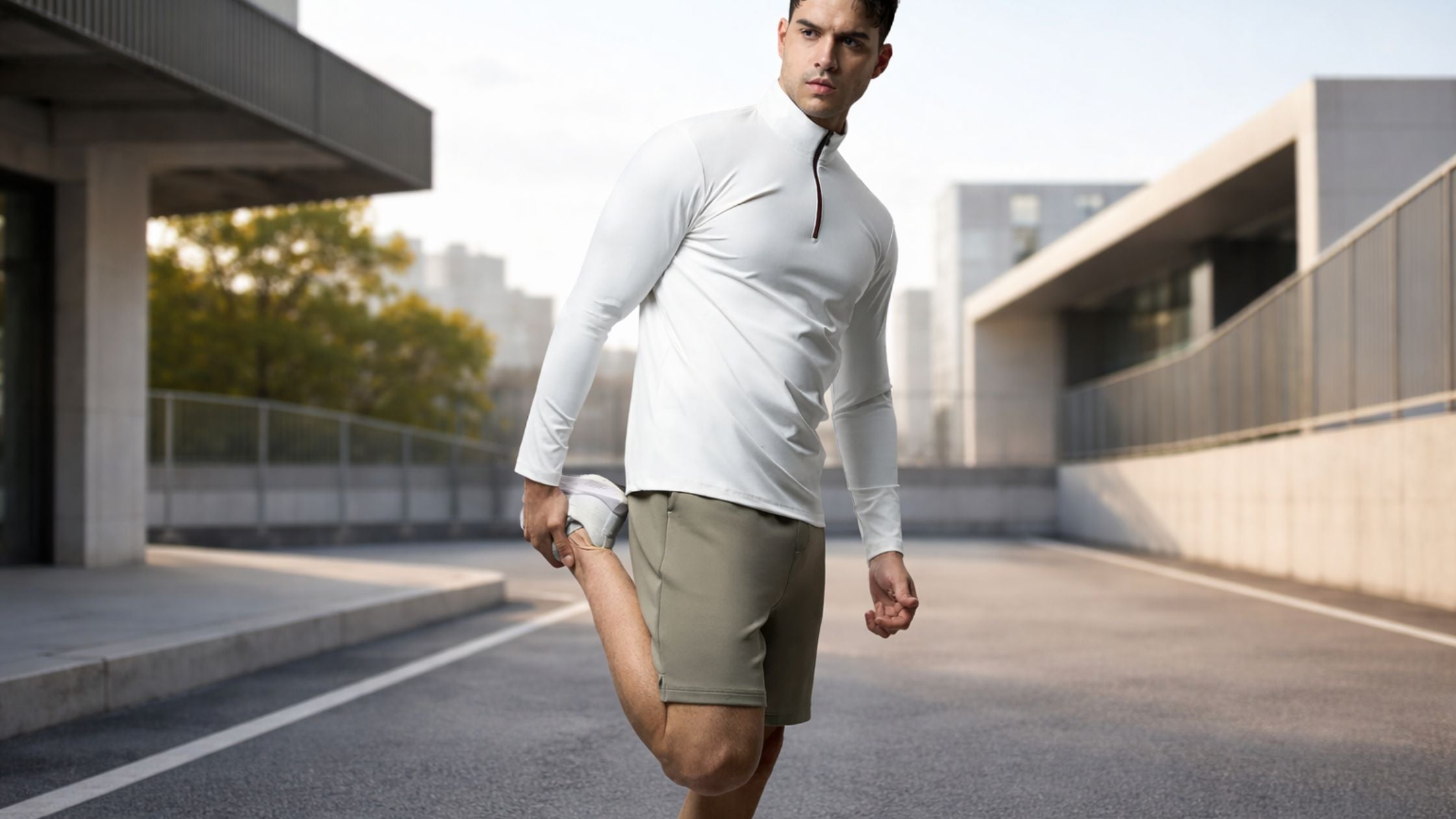Mock neck sweatshirt