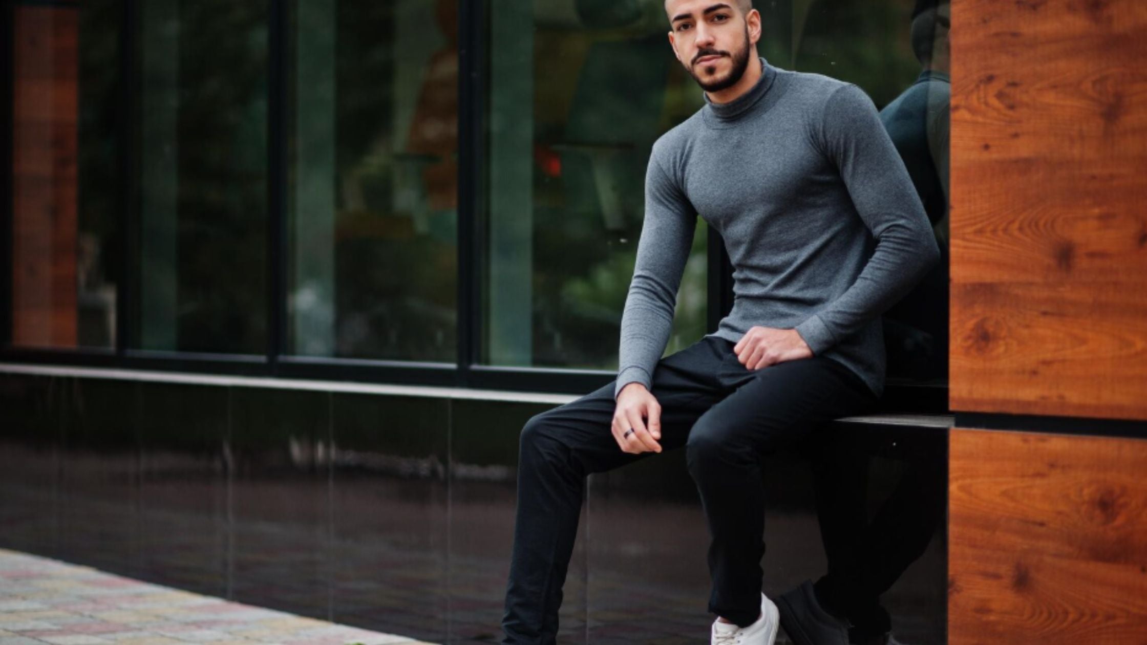 shop mock neck sweater men's