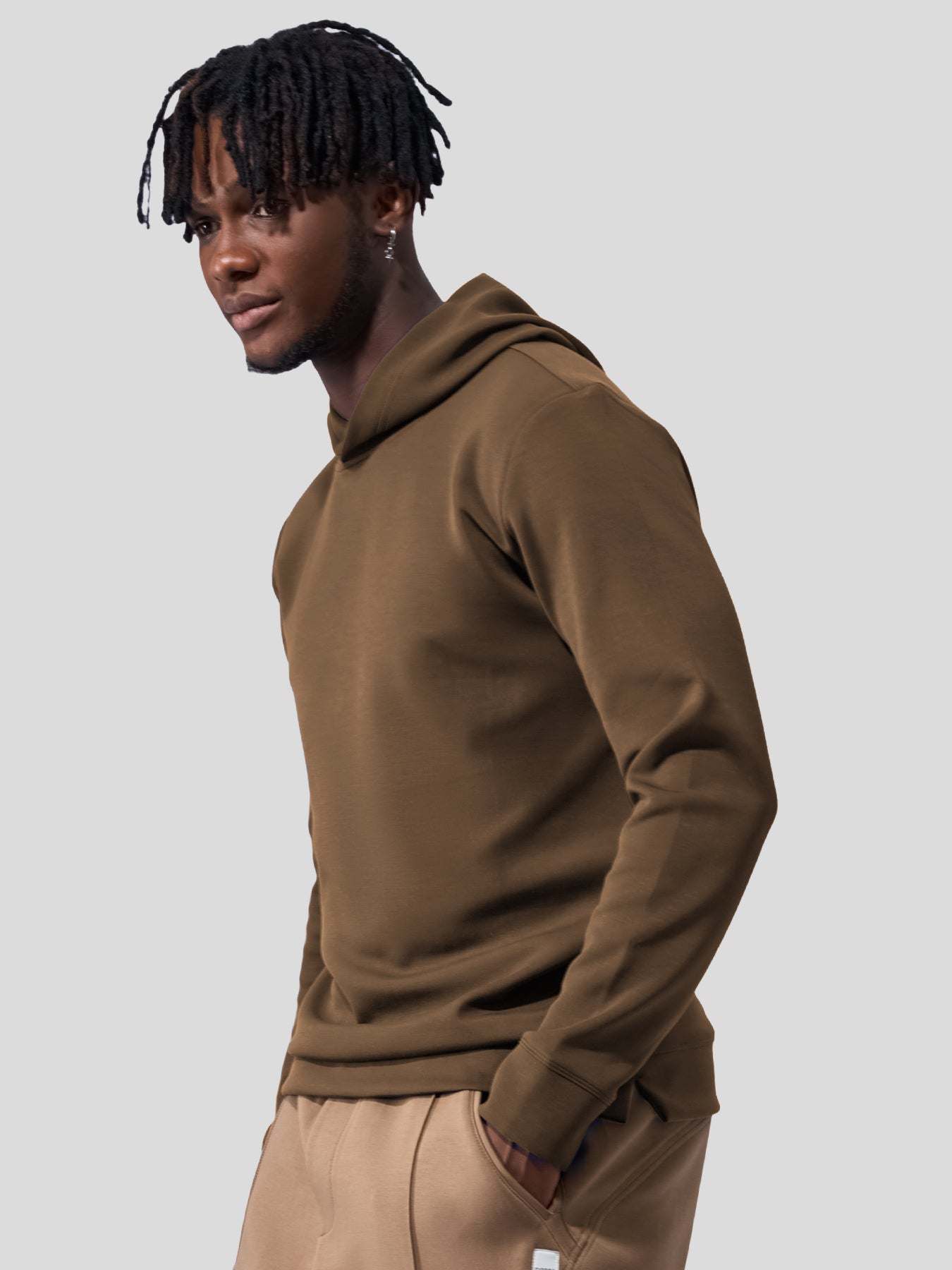 Modal Blend Long Sleeve Hoodie