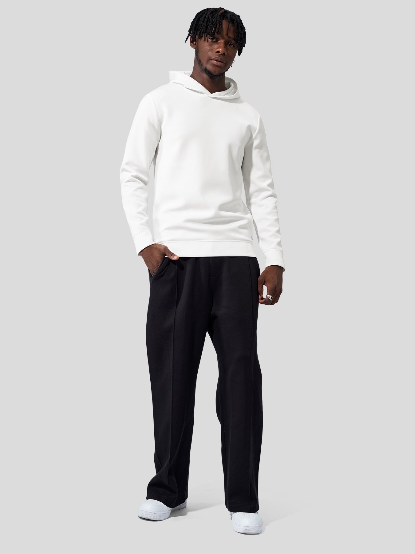 Modal Blend Long Sleeve Hoodie