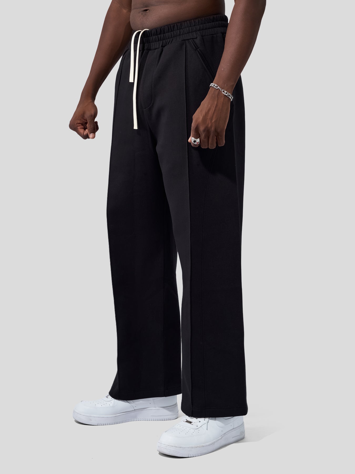 Weekend Performance Sweatshirt And Wide Leg Pants Set