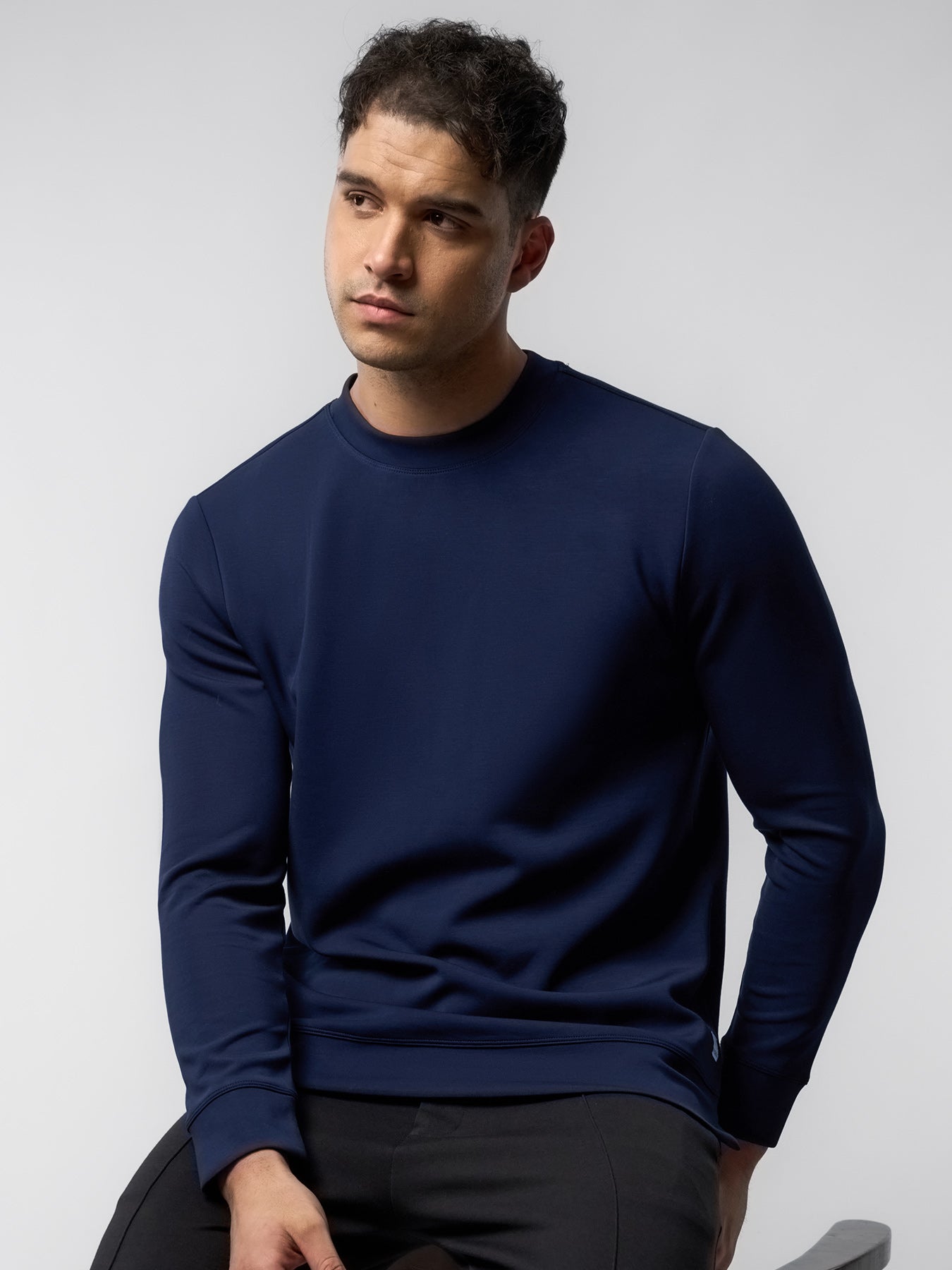 Modal Blend Crew Neck Sweatshirt