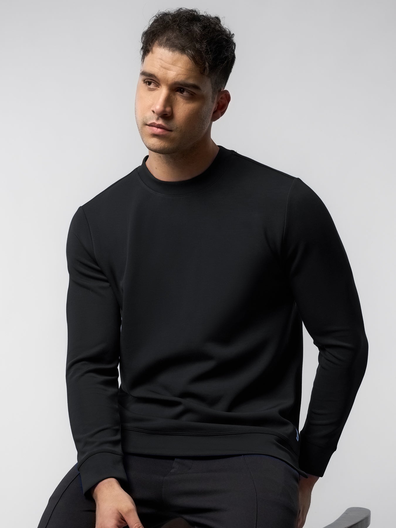 Modal Blend Crew Neck Sweatshirt