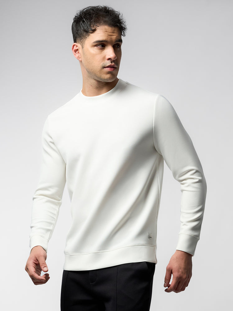 Modal Blend Crew Neck Sweatshirt | 
