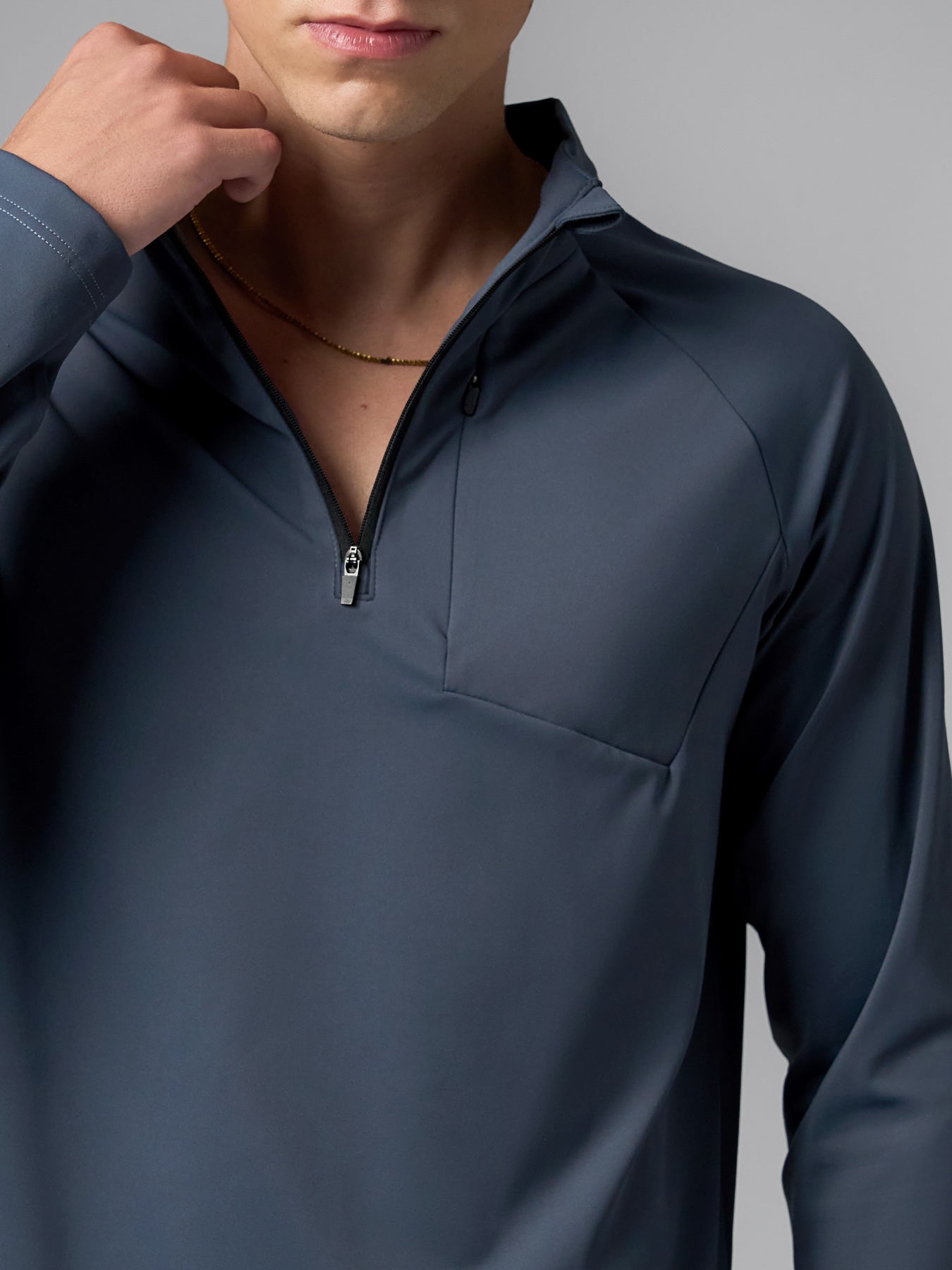 SmoothBlend Half Zip Chest Pocket Tee