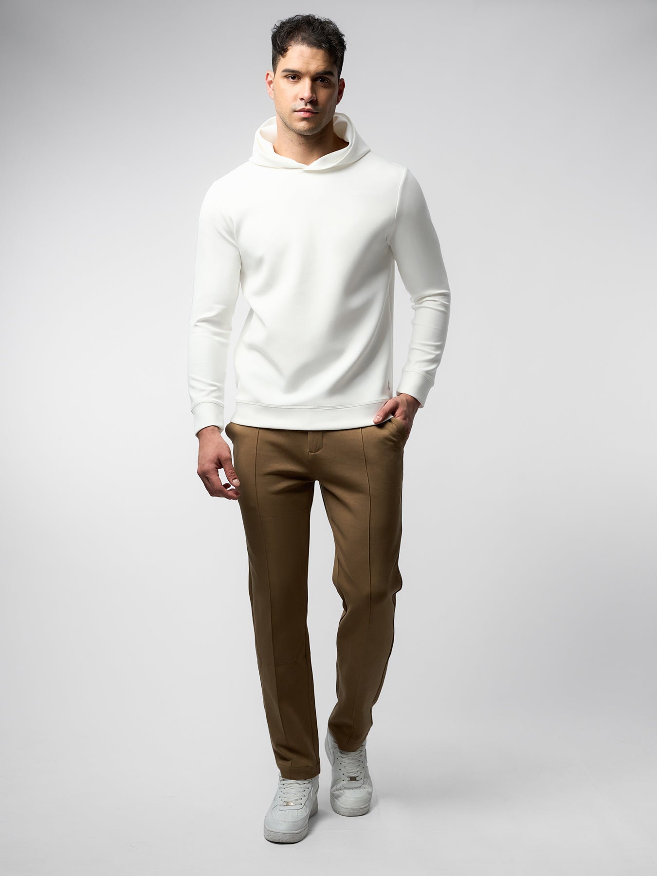 Modal Blend Long Sleeve Hoodie