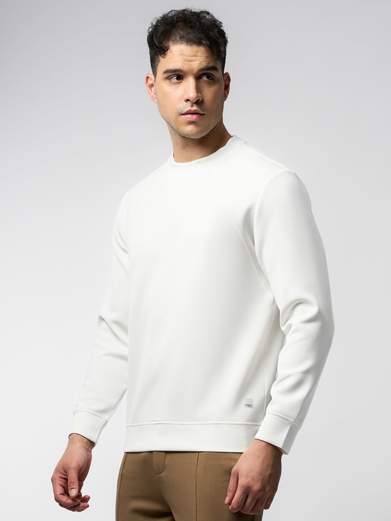 Modal Blend Fall Panel Sweatshirt Wrinkle Resistant Daily Wear