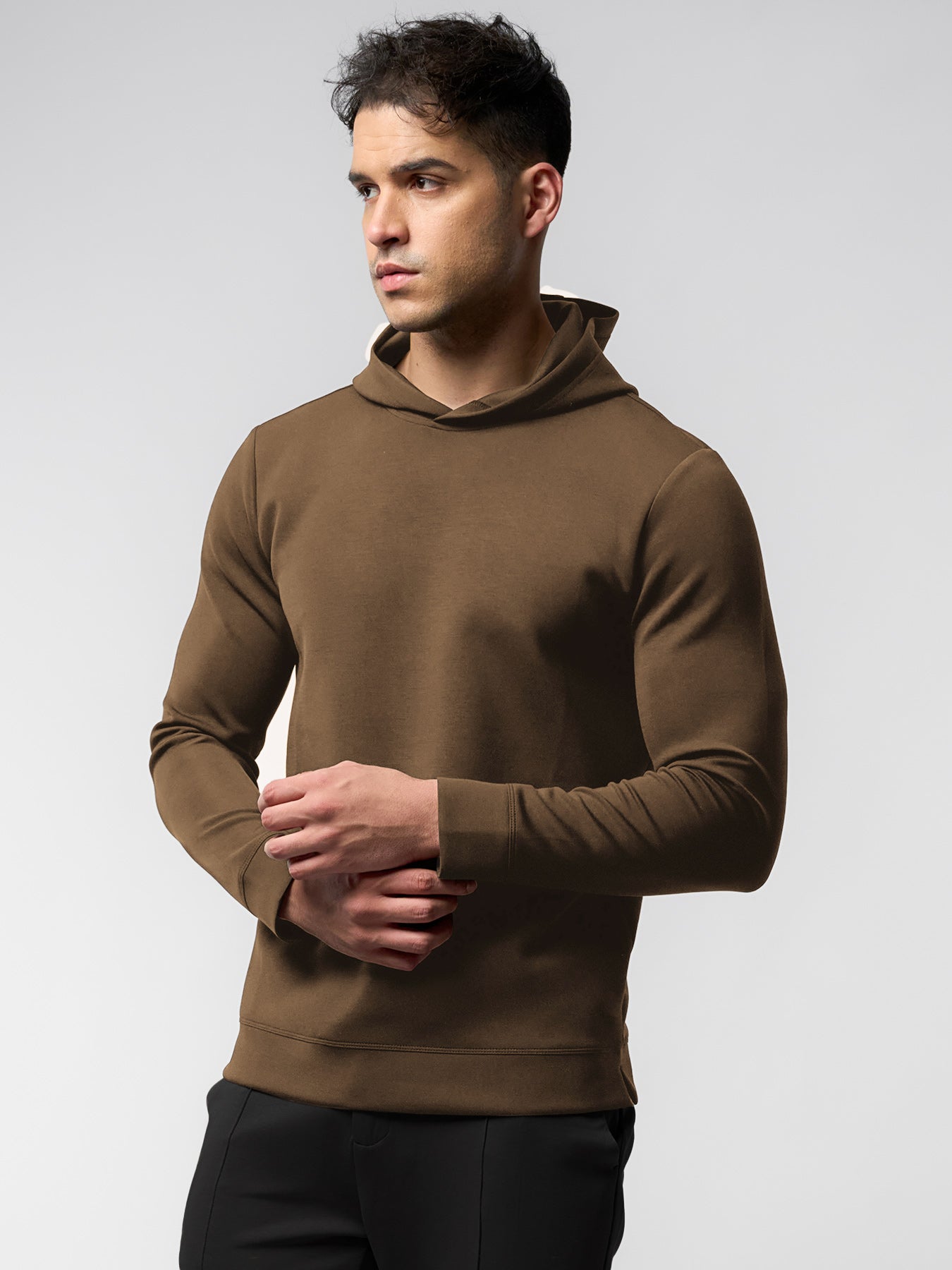 Modal Blend Long Sleeve Hoodie