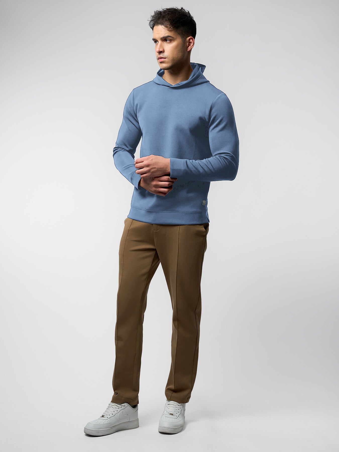 Modal Blend Long Sleeve Hoodie