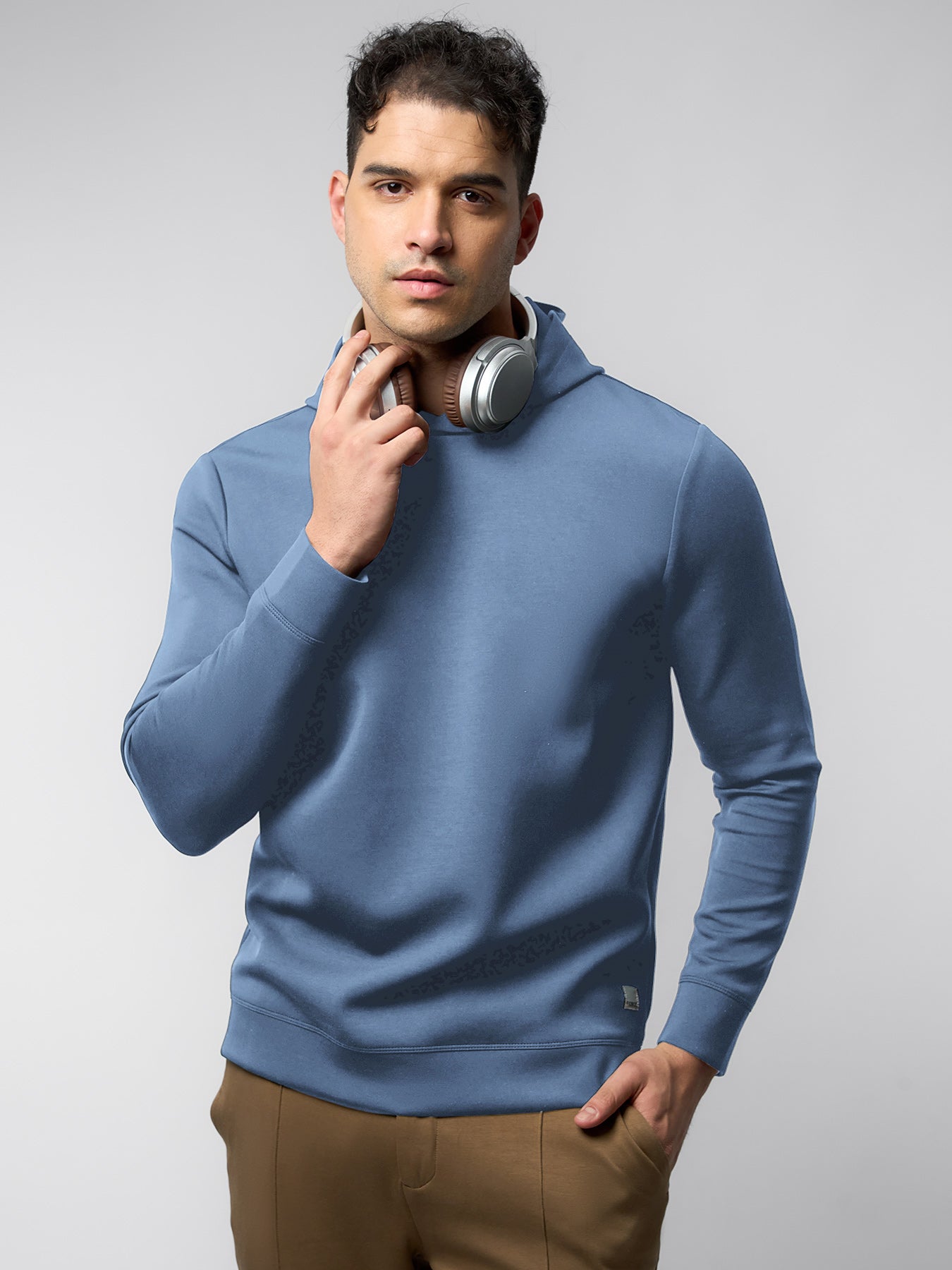 Modal Blend Long Sleeve Hoodie