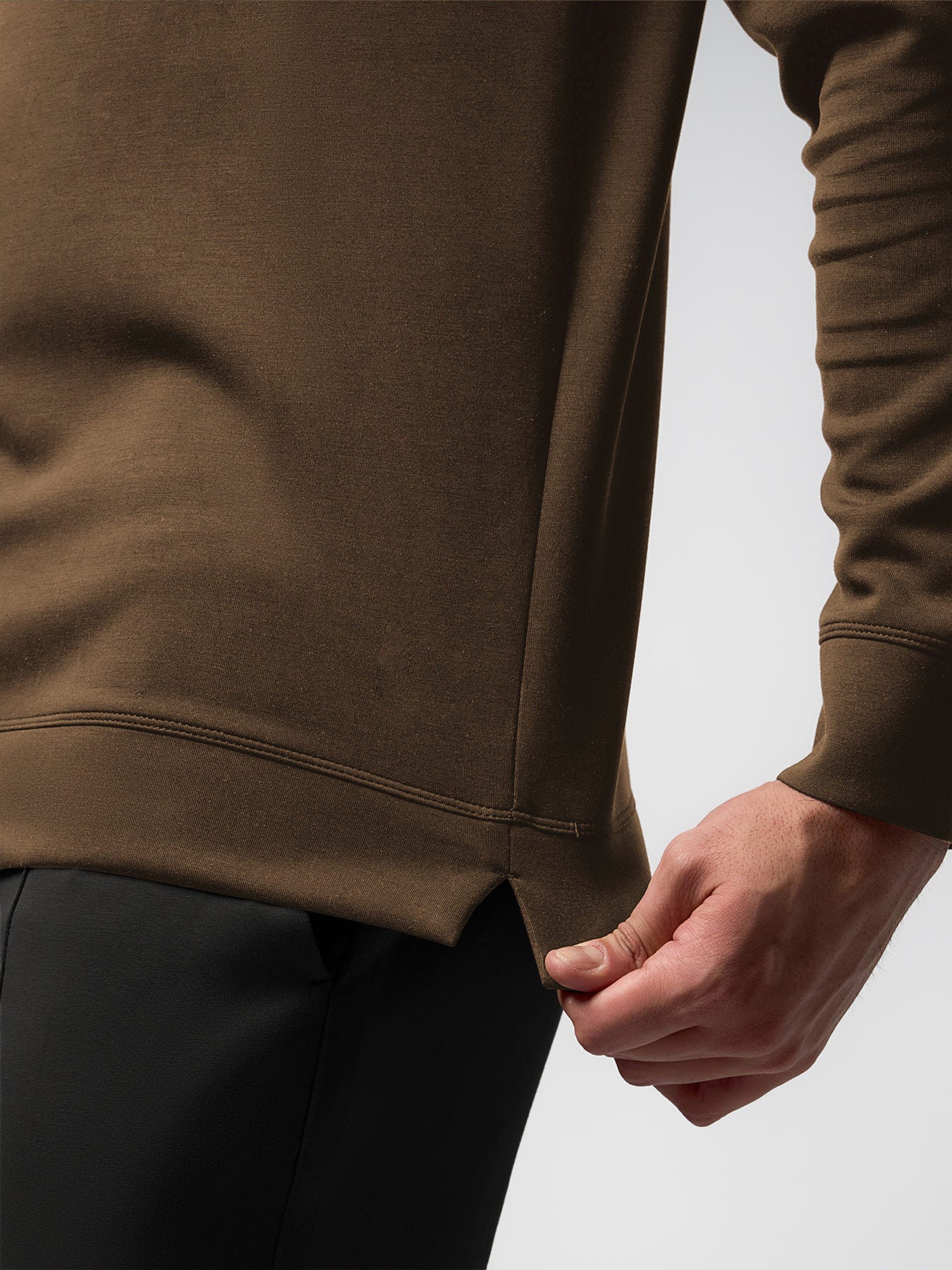 Modal Blend Long Sleeve Hoodie