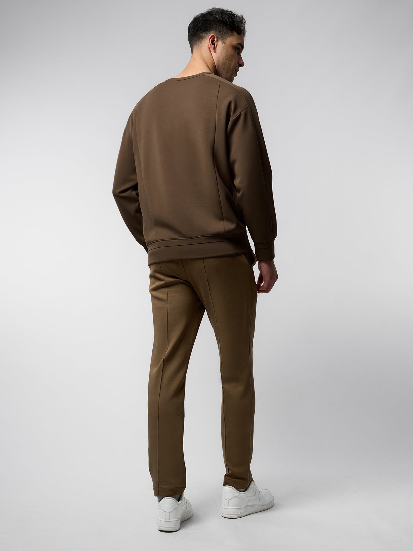 Modal Blend Raglan Sweatshirt Soft Stretch Leisure