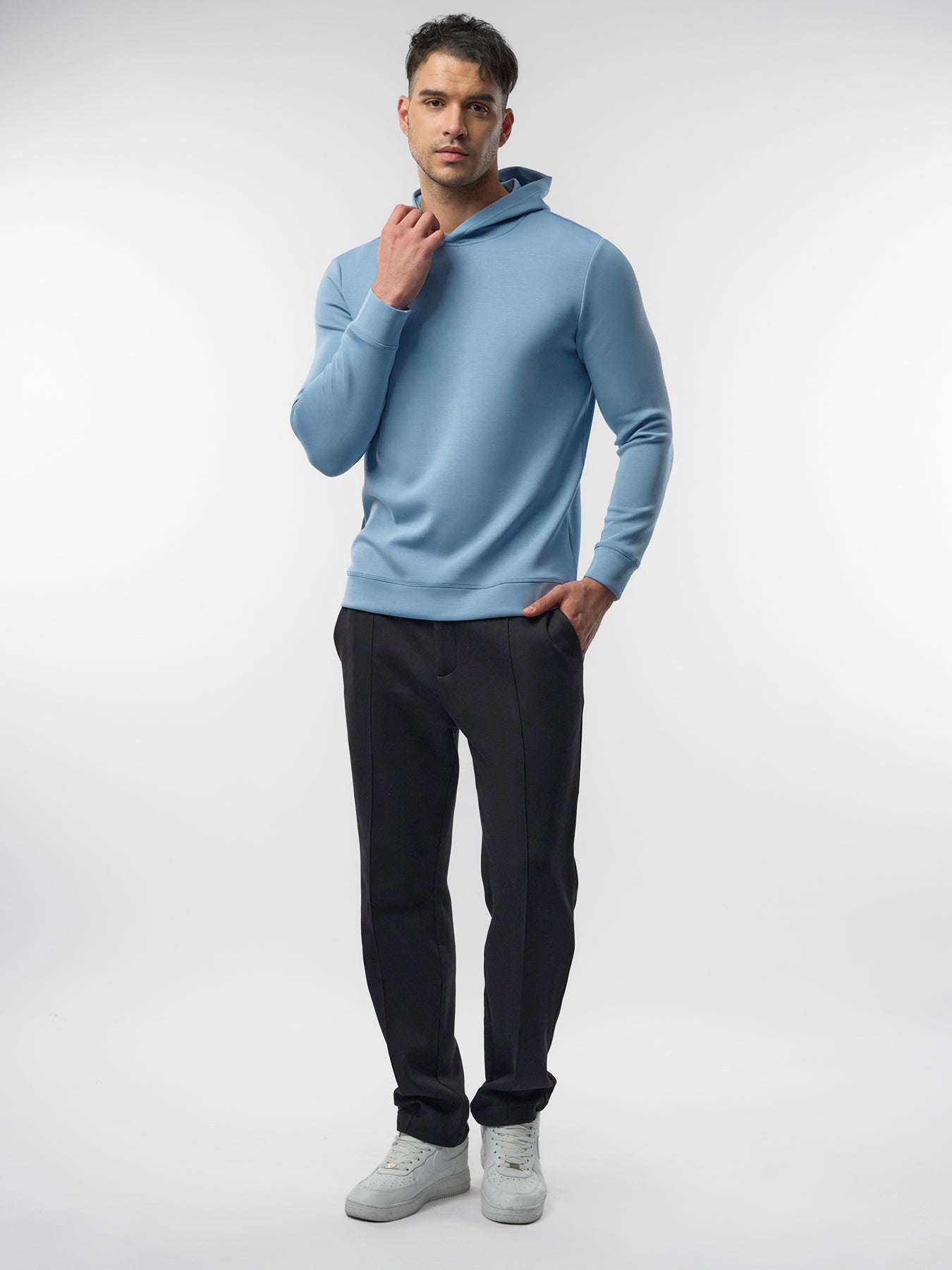 Modal Blend Long Sleeve Hoodie