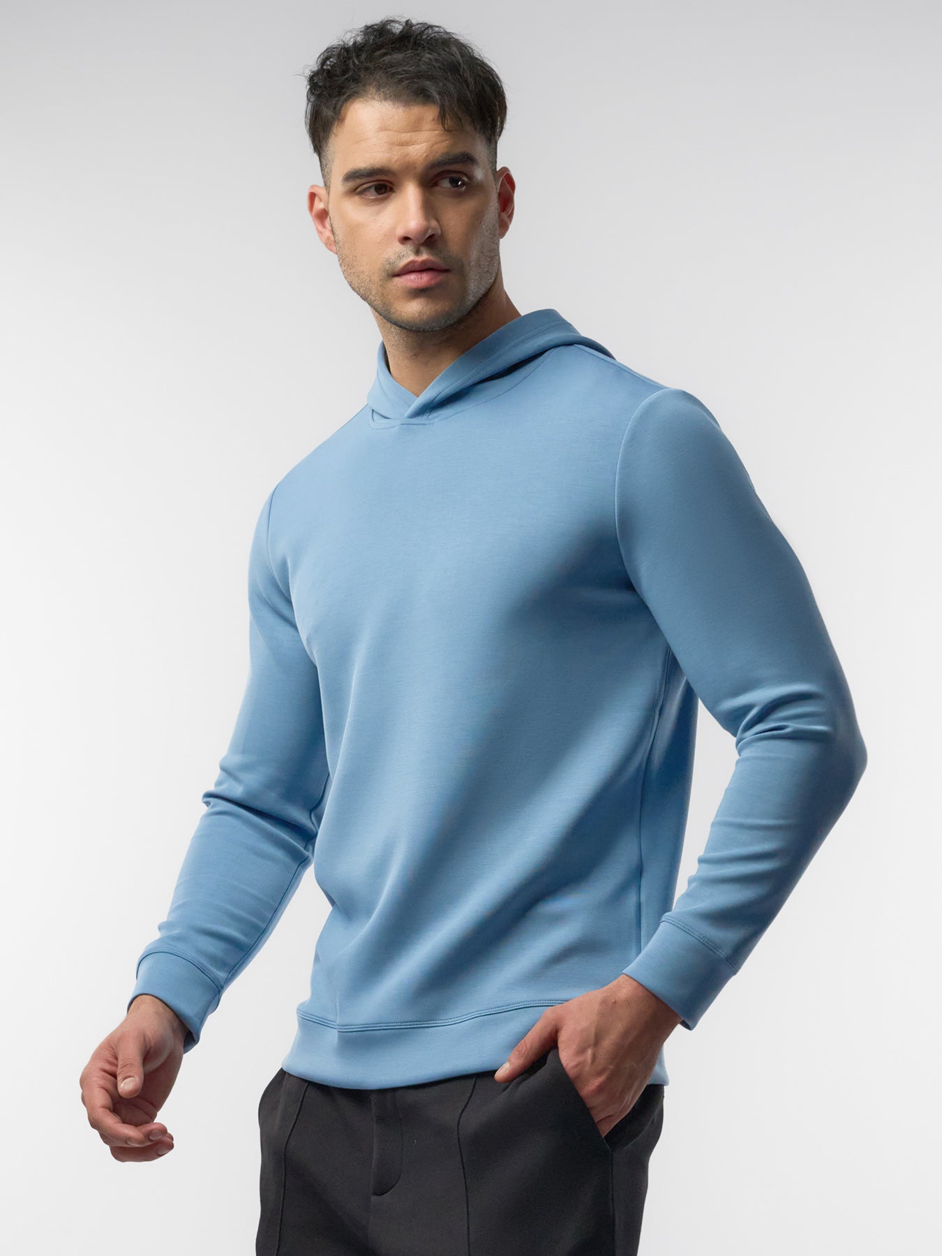 Modal Blend Long Sleeve Hoodie