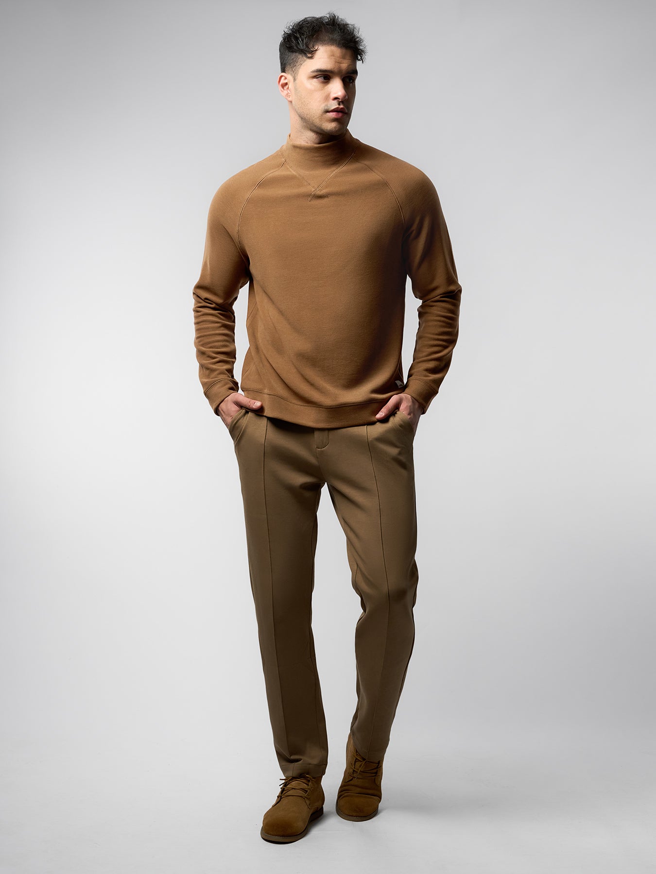 Thermo Fleece Mock Neck Sweatshirt