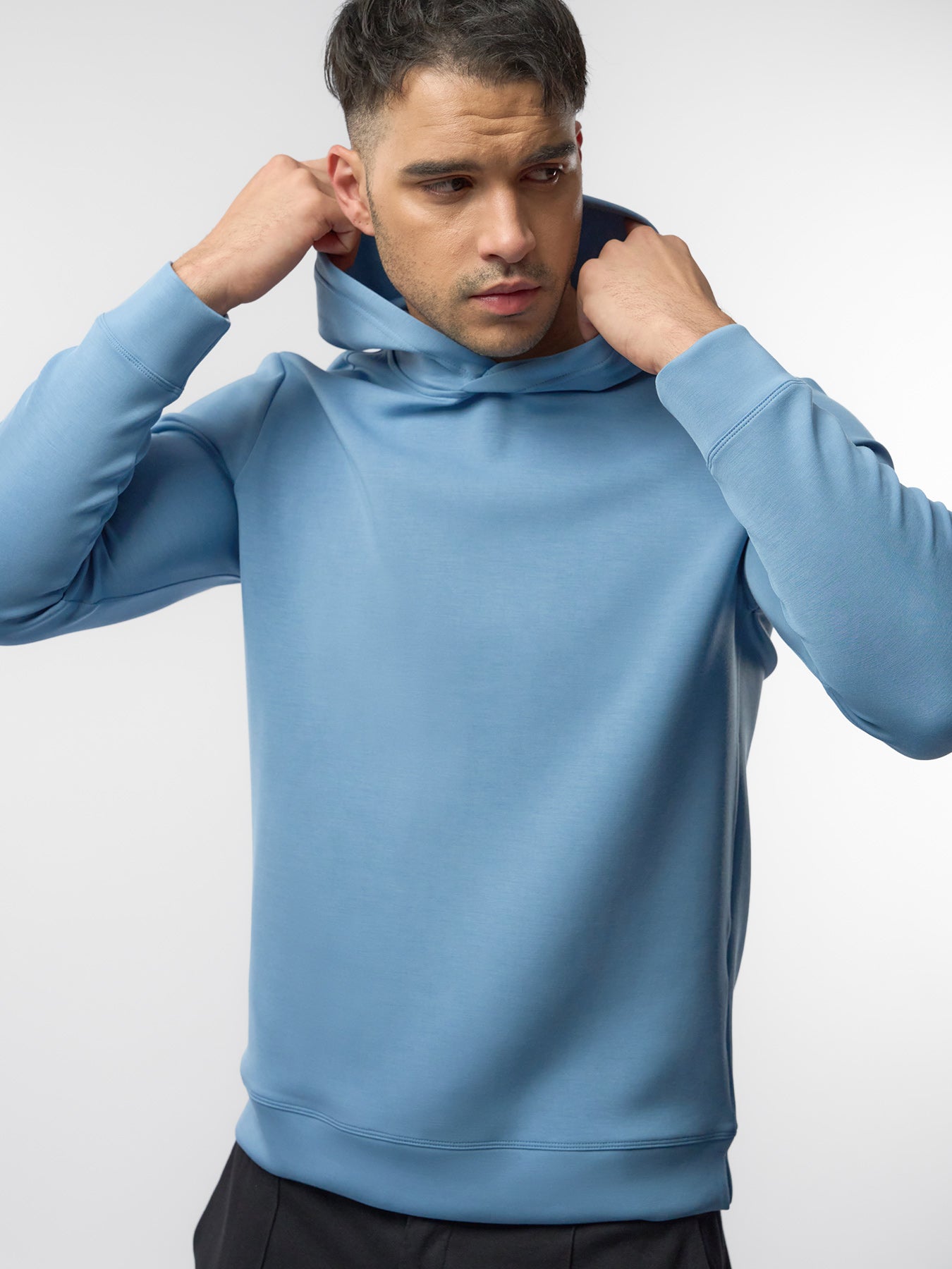 Modal Blend Long Sleeve Hoodie