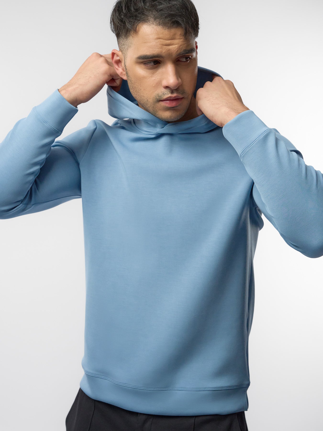 Modal Blend Long Sleeve Hoodie