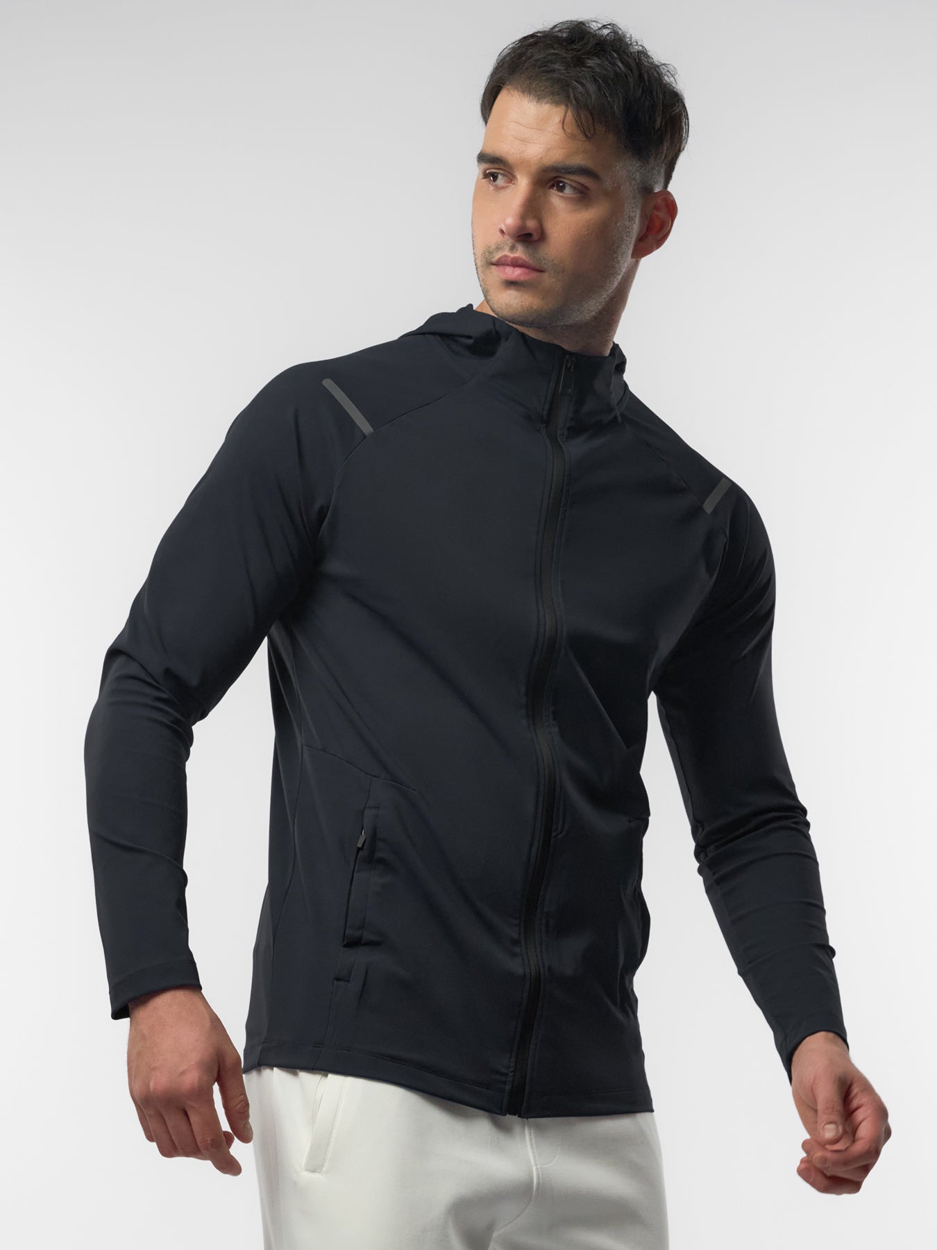 SmoothBlend Quick Dry Sports Fitness Hooded Jacket